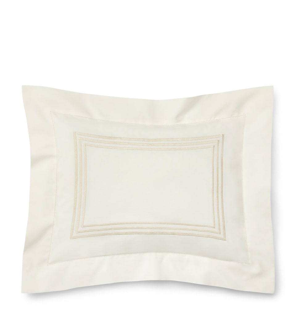 Pratesi Tre Righe Boudoir Pillowcase (30cm x 40cm) Ivory/beige