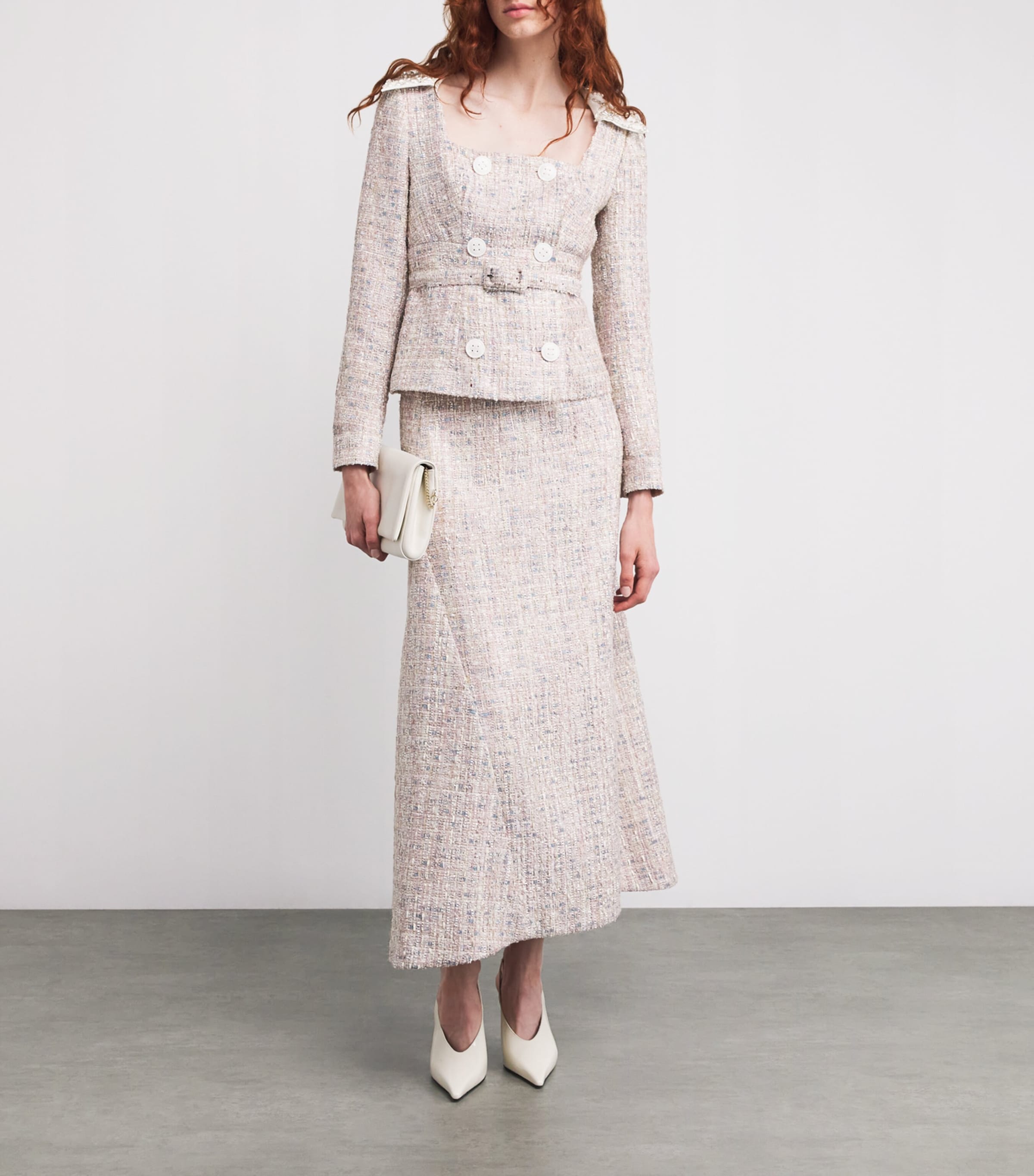 「HUISHAN ZHANG」リサイクルクレープ フェザートリム Womens Huishan Zhang | Harrods US