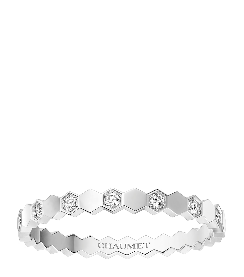 White Gold and Diamond Bee de Chaumet Ring
