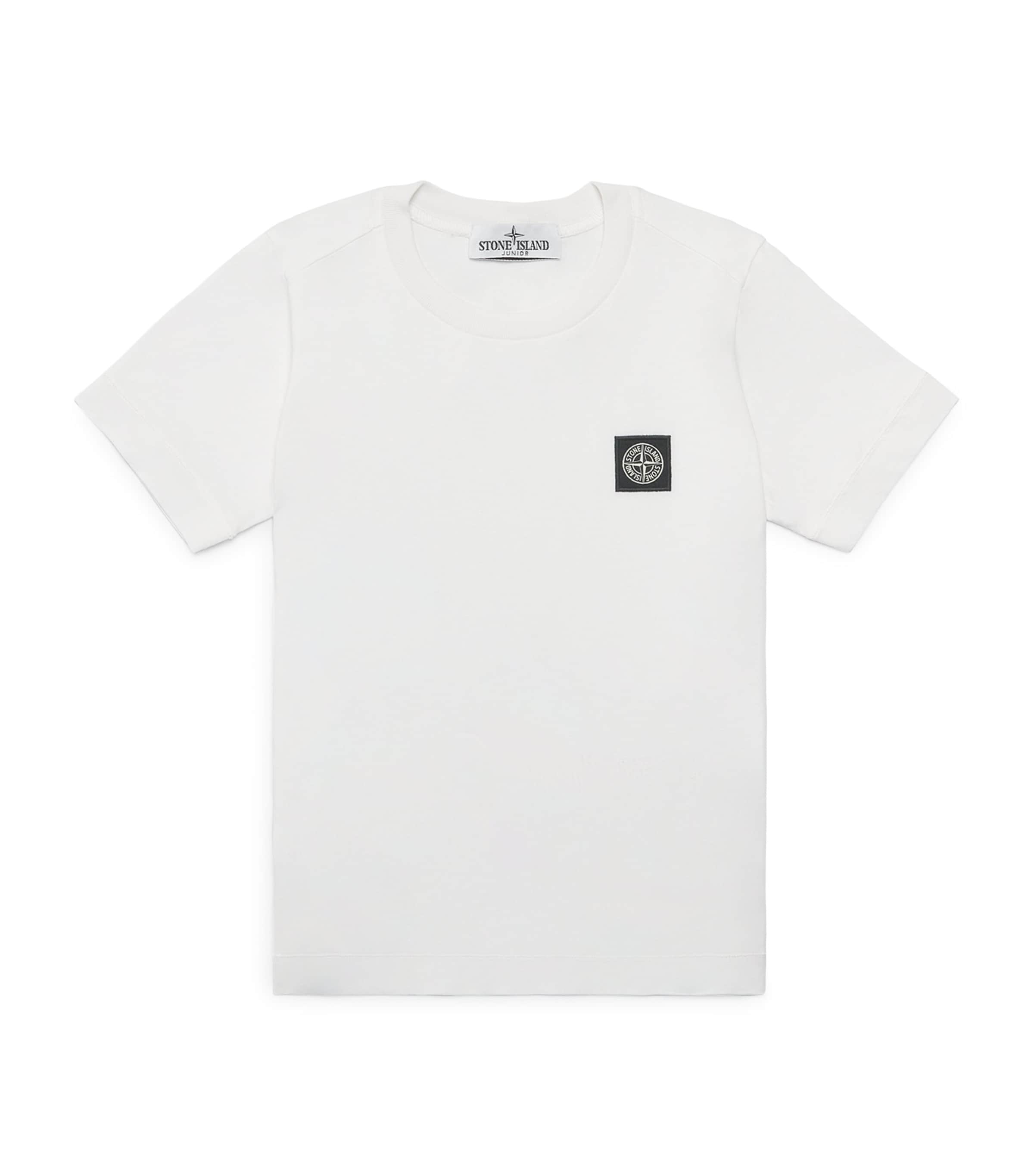 Stone Island Junior Cotton Logo T-Shirt (2-14 Years) White