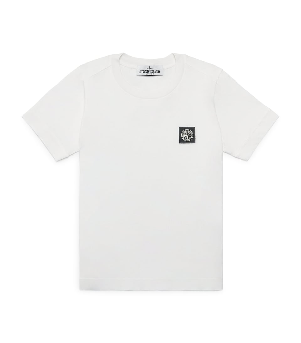 Stone Island Junior Cotton Logo T-Shirt (2-14 Years) White