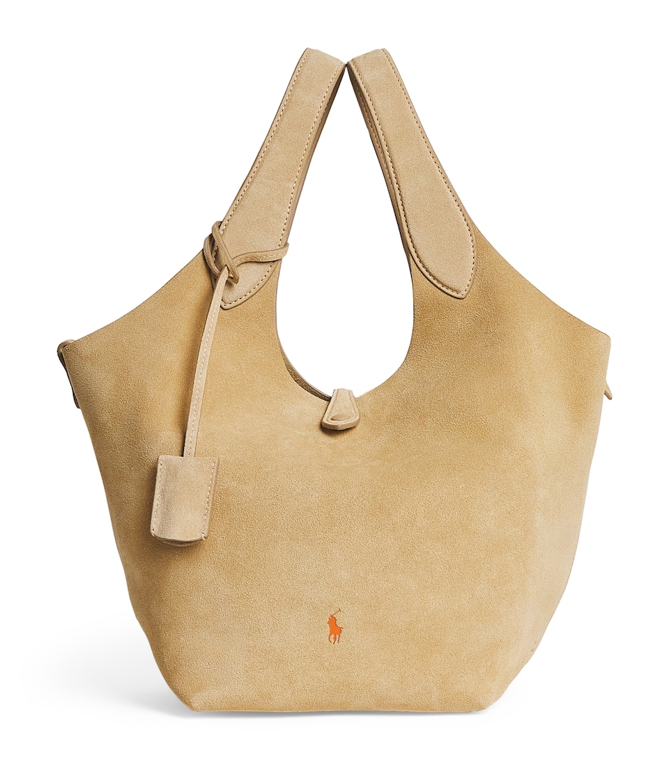 Medium Leather Polo Play Tote Bag