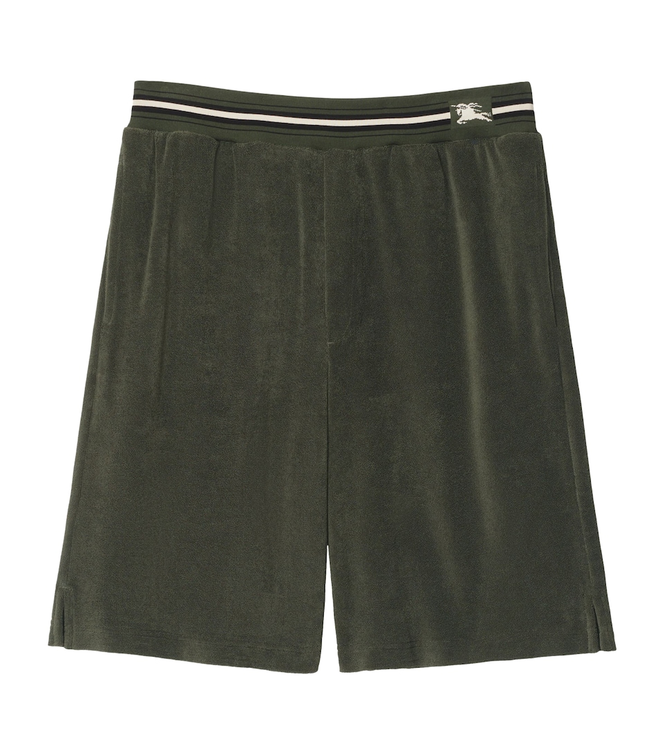 Cotton-Blend Towelling Logo Shorts