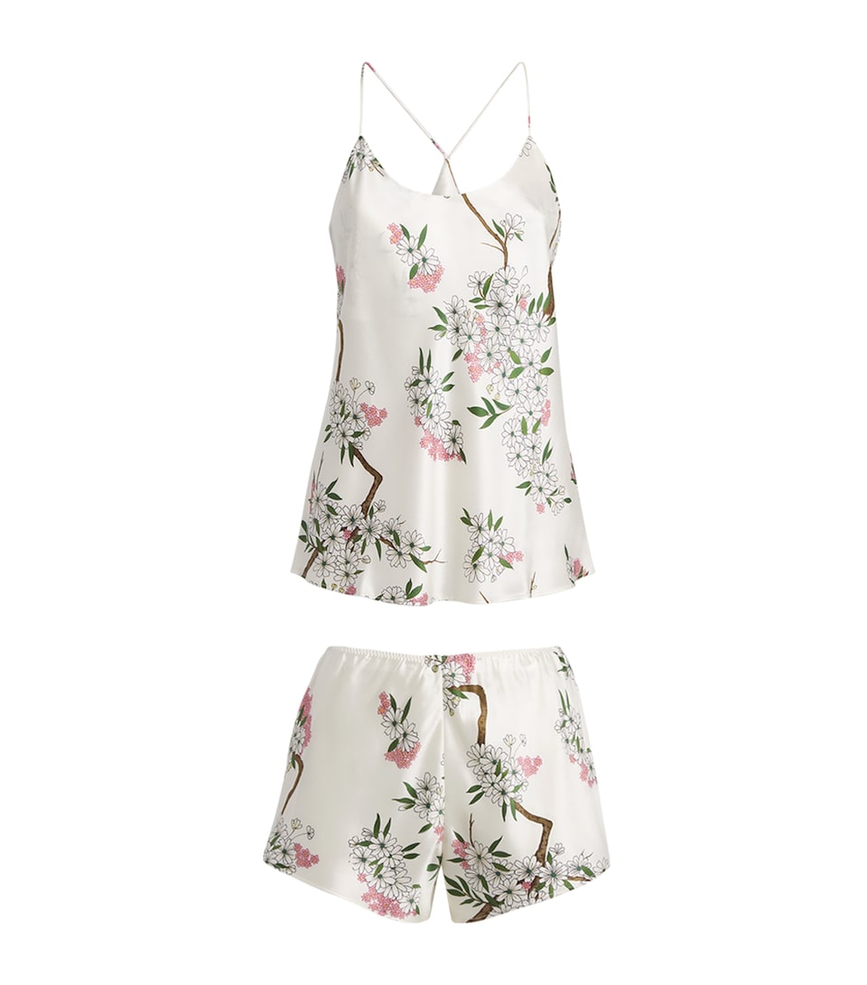 Olivia von Halle Womens Silk Floral Bella Pyjama Set Ana