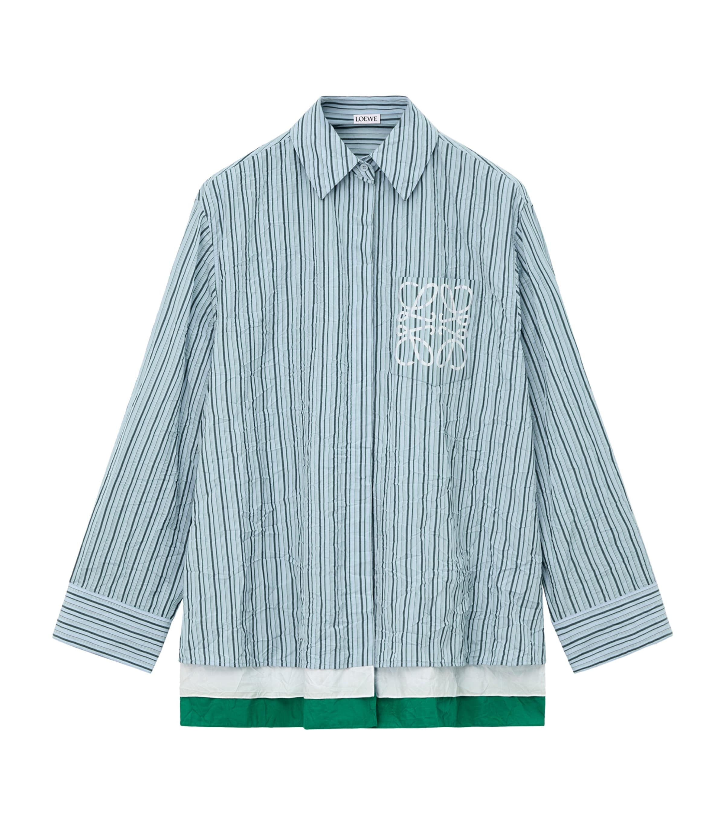 Cotton-Blend Layered Shirt