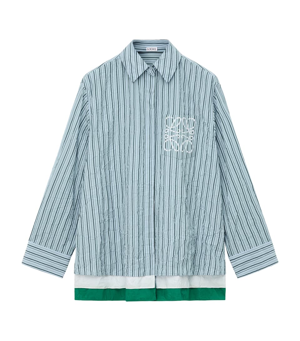 Cotton-Blend Layered Shirt