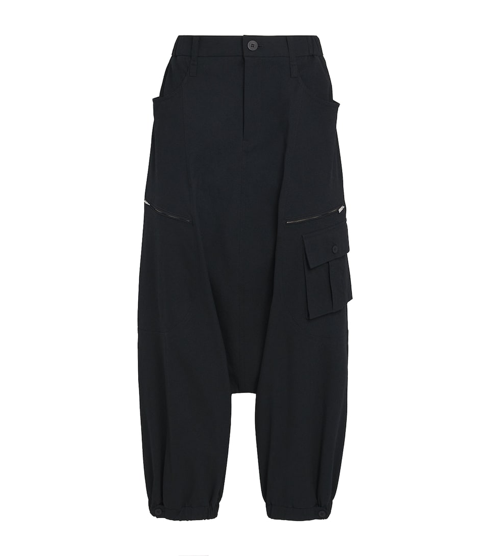 Issey Miyake Womens Grainy Pants Tailored Trousers Black