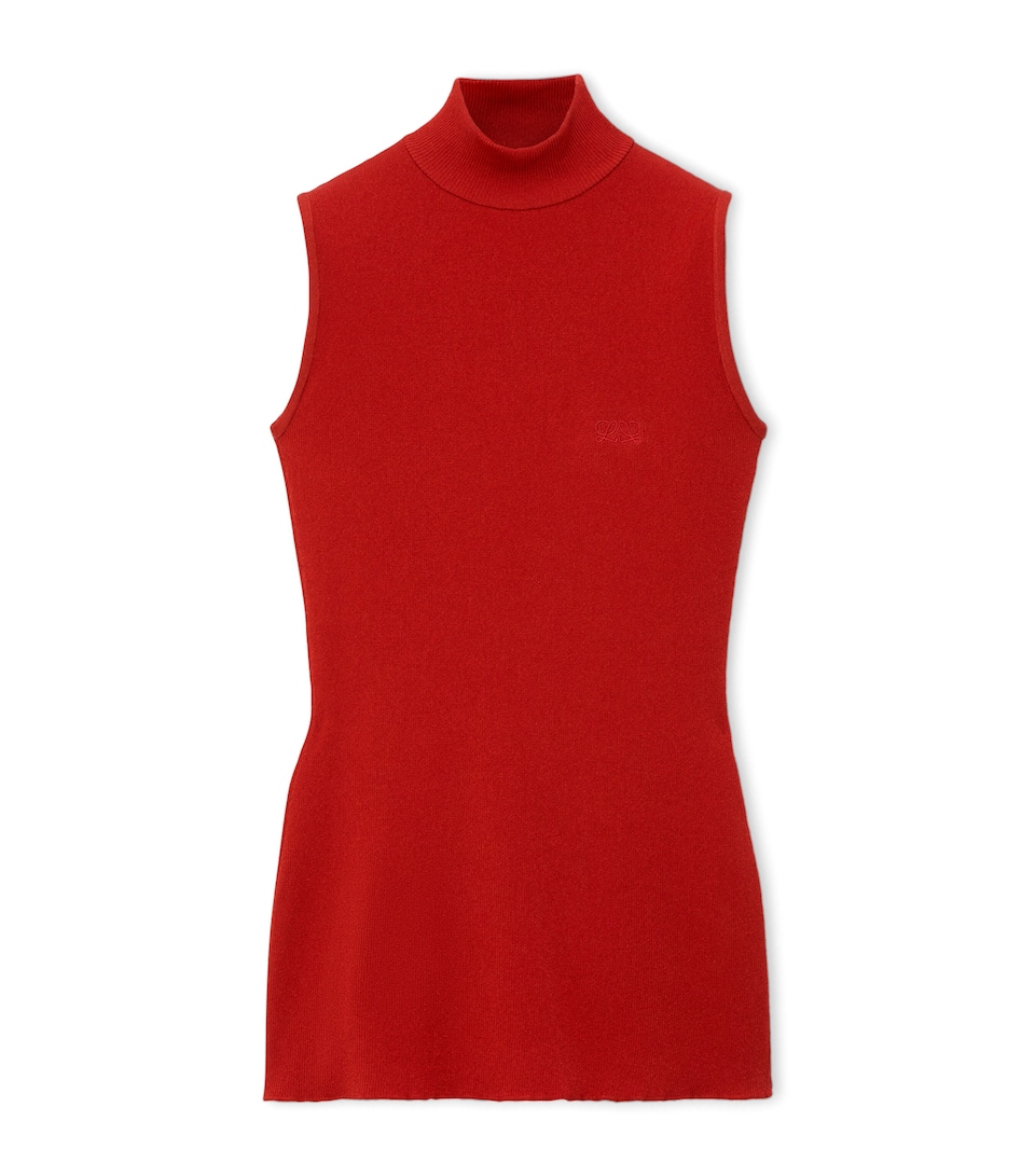 Sleeveless Rollneck Top