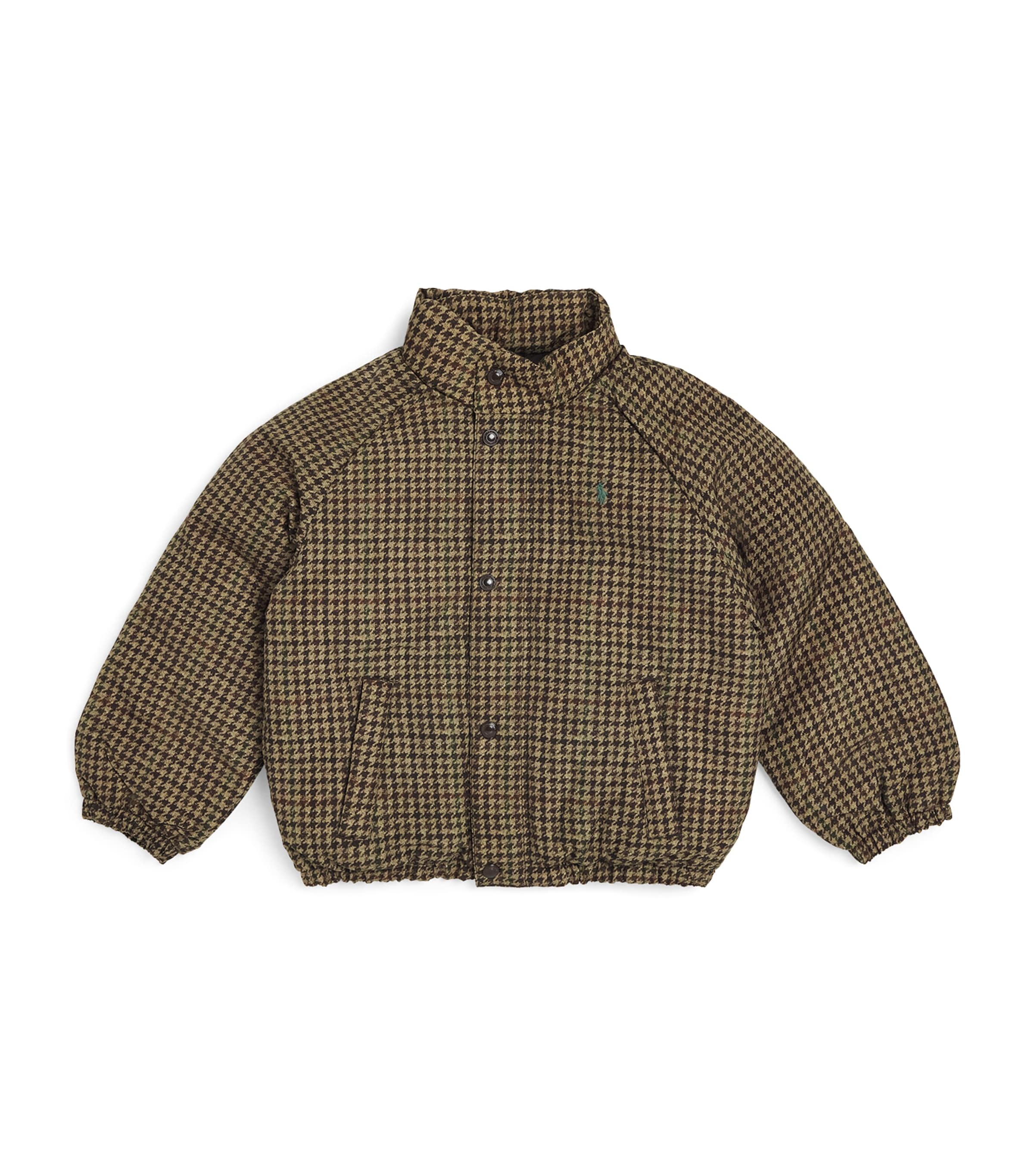 Ralph Lauren Kids Houndstooth Puffer Jacket (2-7 Years) Printed Tweed