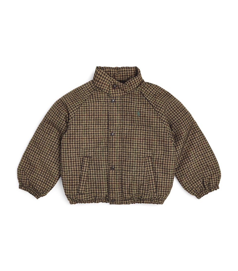 Ralph Lauren Kids Houndstooth Puffer Jacket (2-7 Years) Printed Tweed