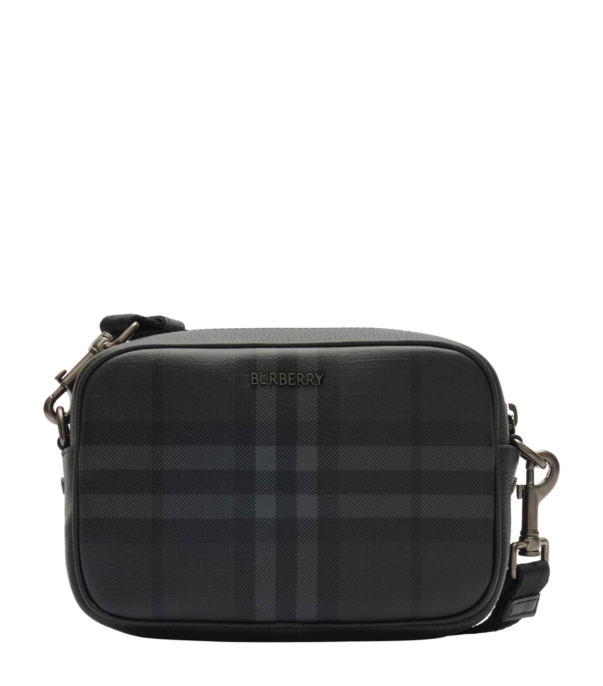 Burberry Mini City Check Cross-Body Bag Iron