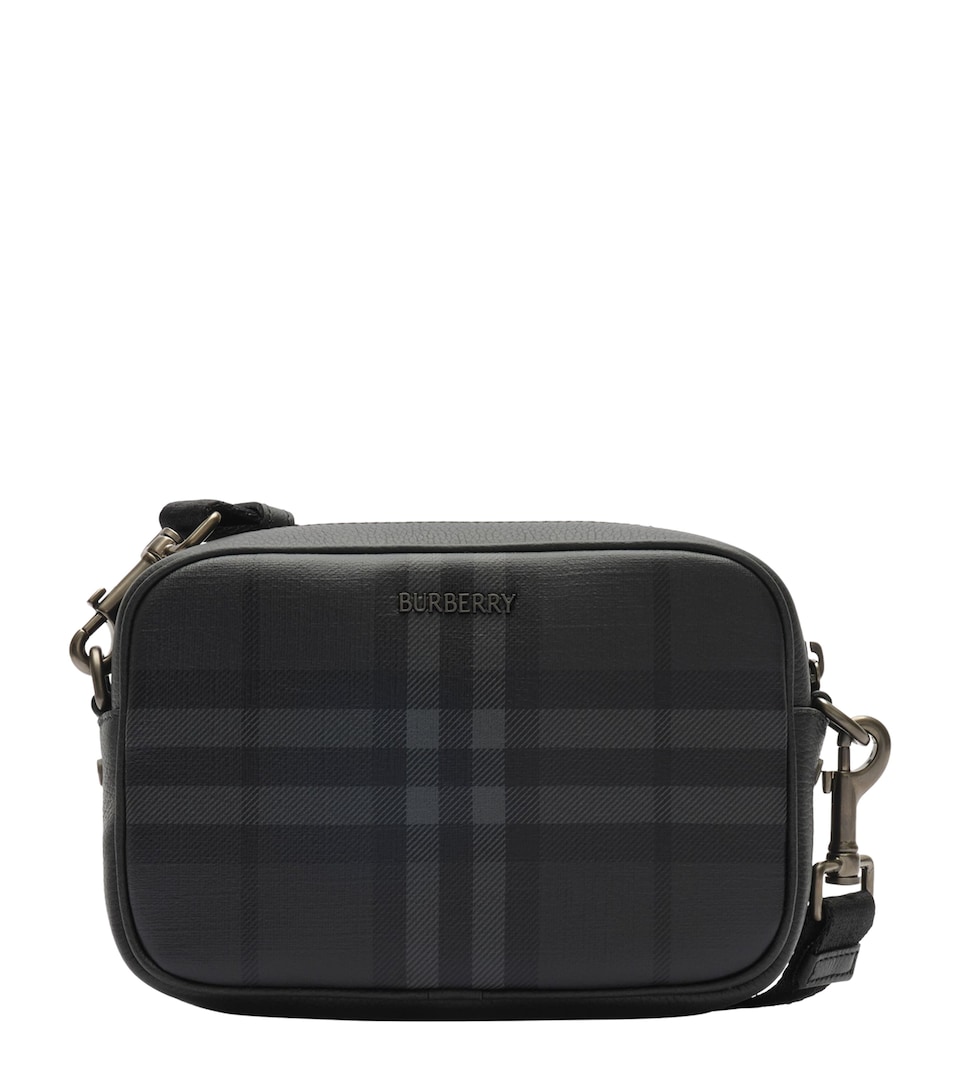 Burberry Mini City Check Cross-Body Bag Iron