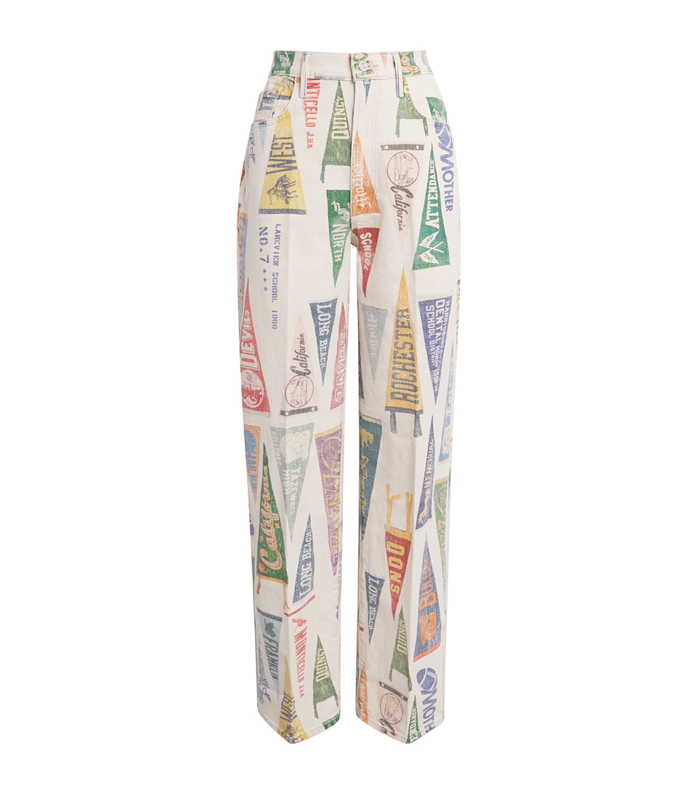 Printed Maven Sneak High-Rise Jeans