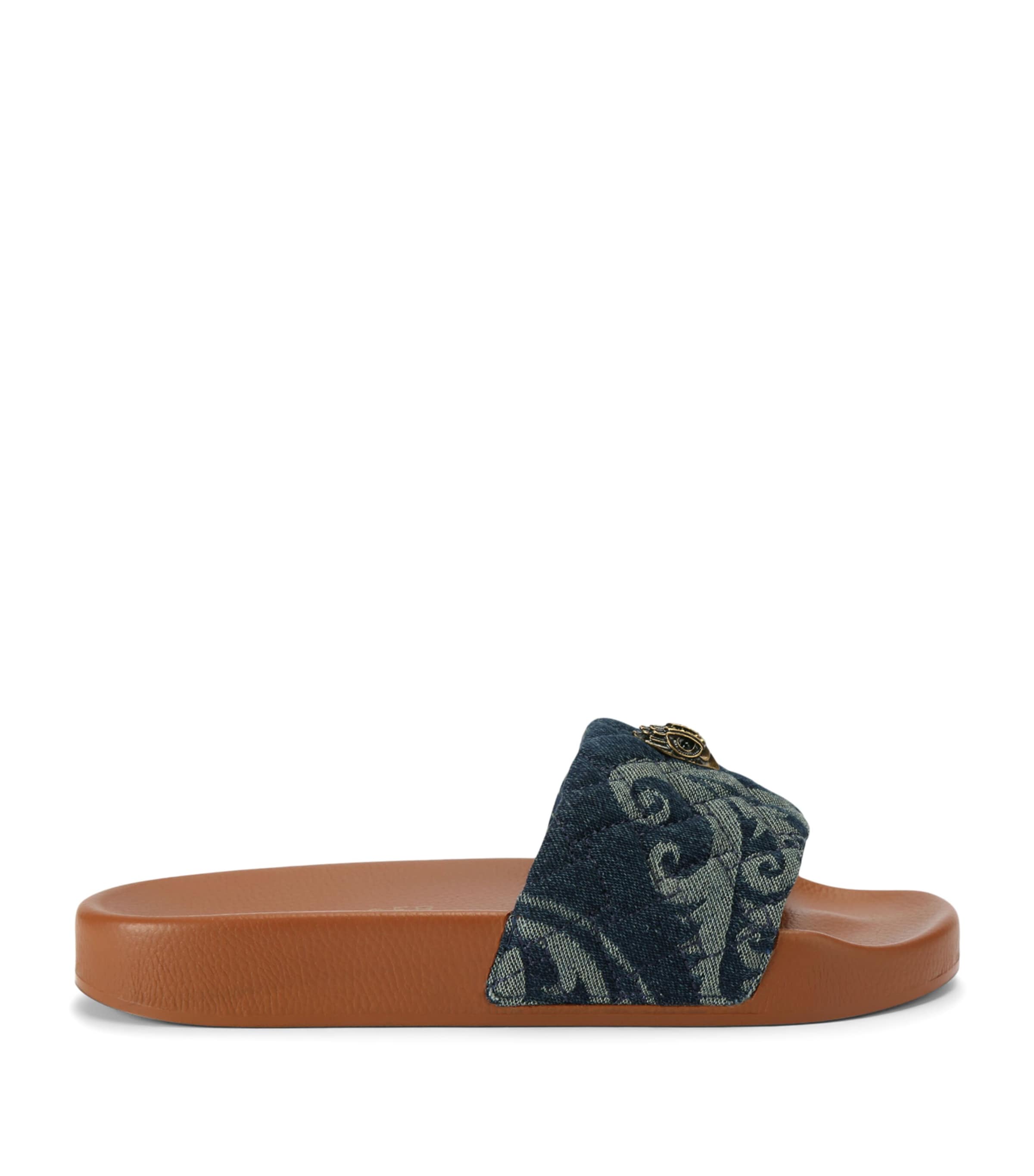 Kurt Geiger London Meena Eagle Slides Blue/pal.c