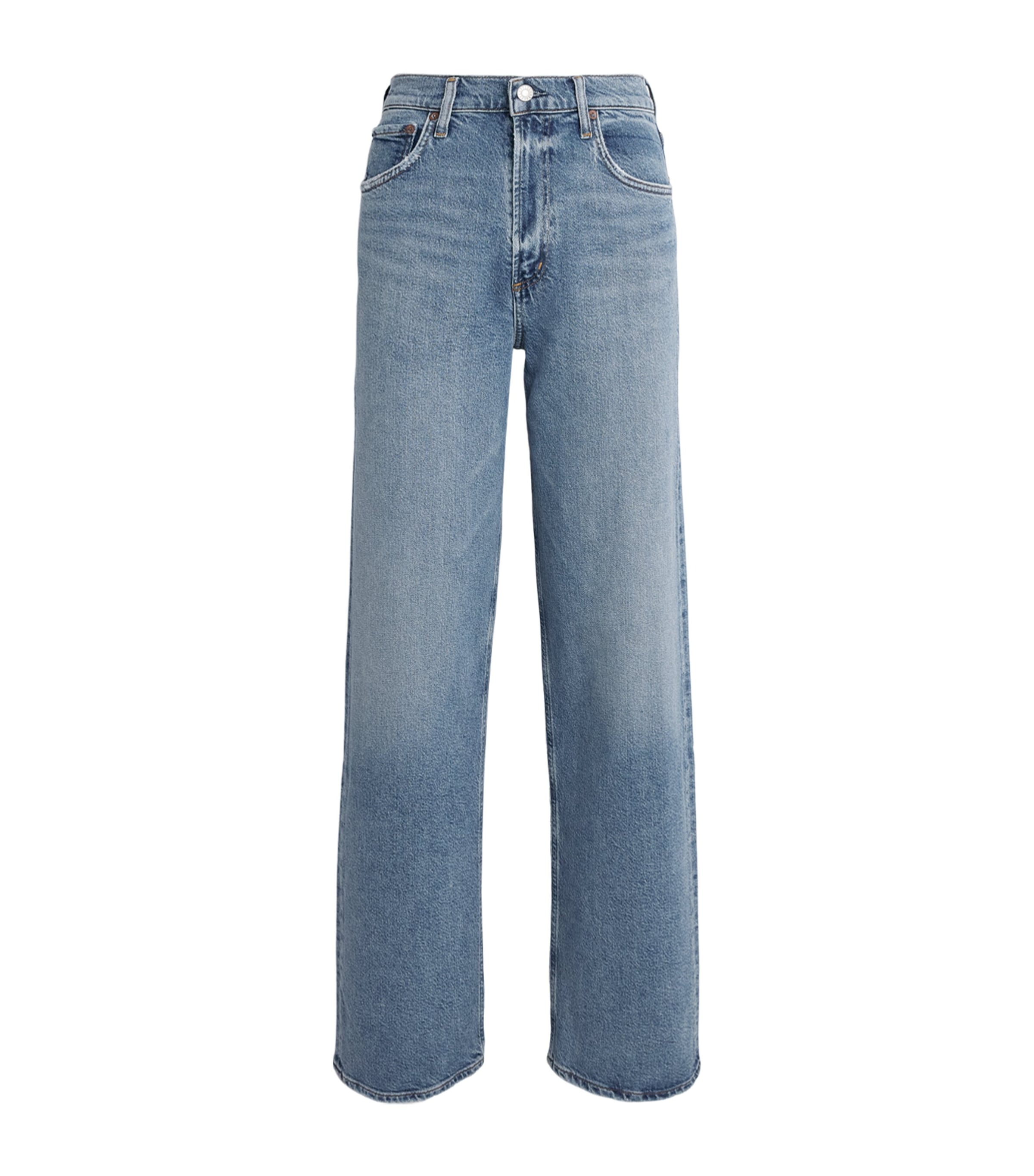 AGOLDE Womens Ren Wide-Leg Jeans Mesr Measure