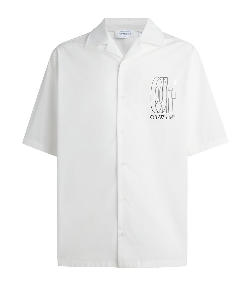 Off-White Mens Outline Double Arrow Shirt White