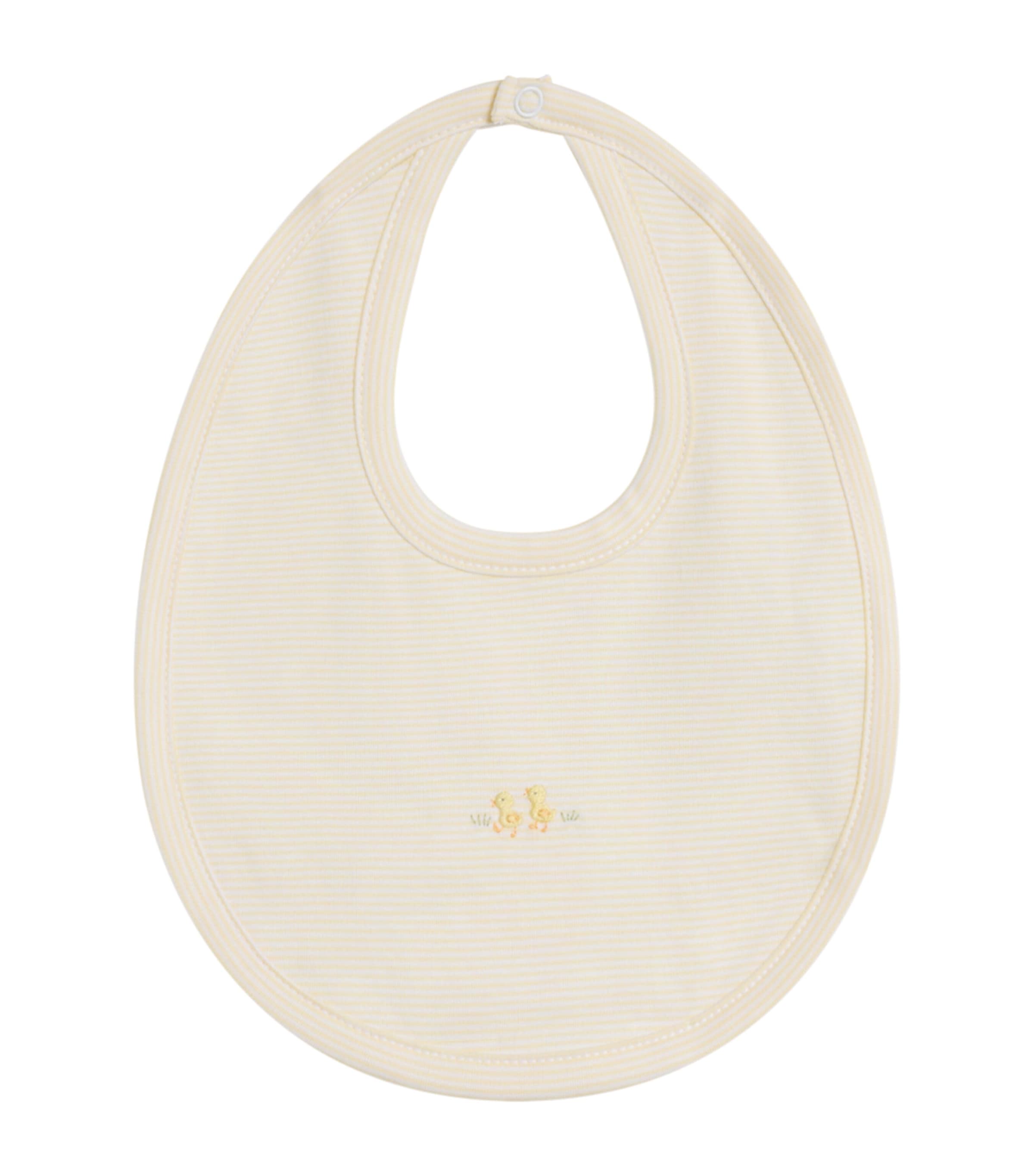 Pima Cotton Embroidered Duckling Bib