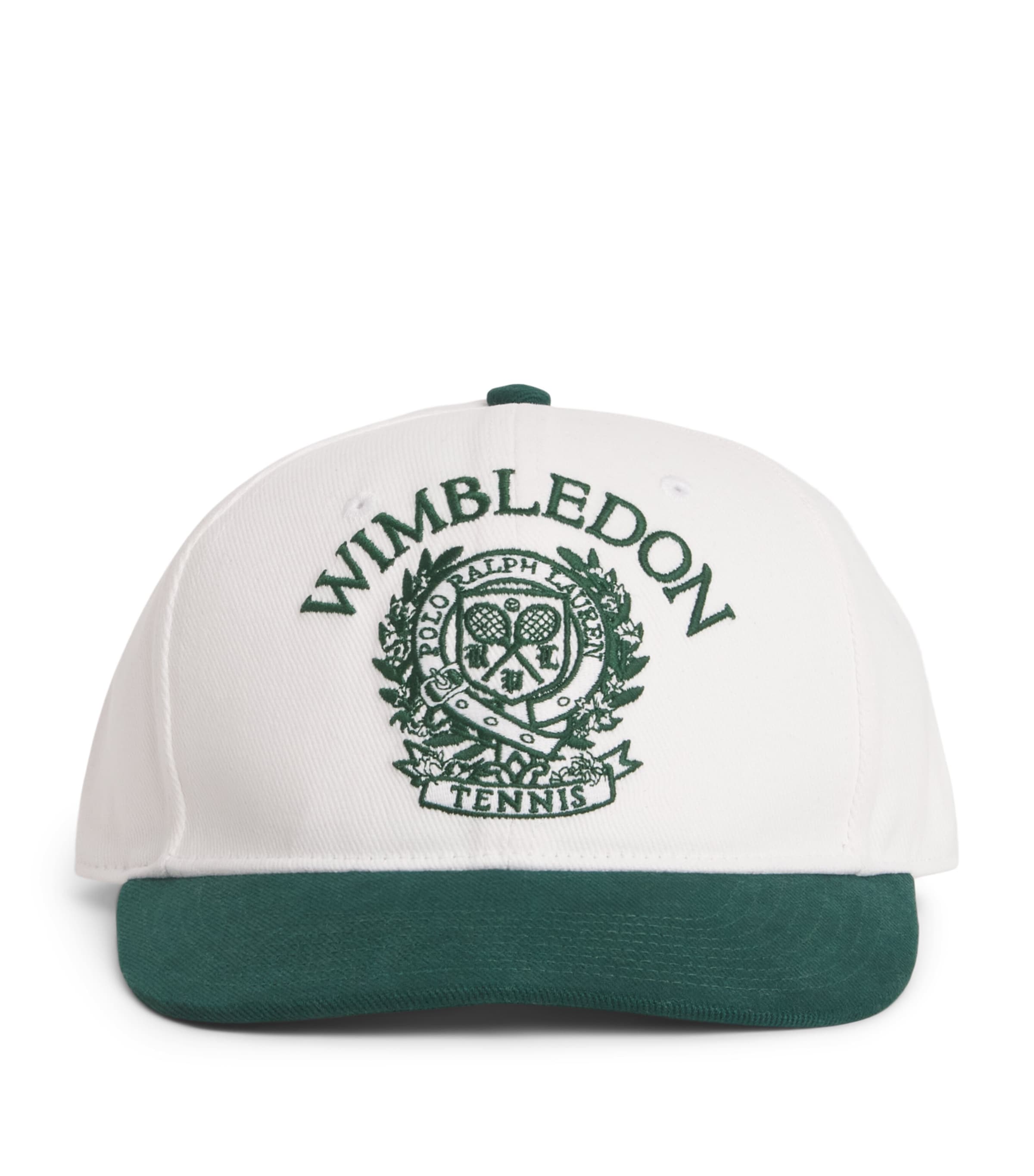 RLX Ralph Lauren x Wimbledon Crest Baseball Cap White/moss Agate