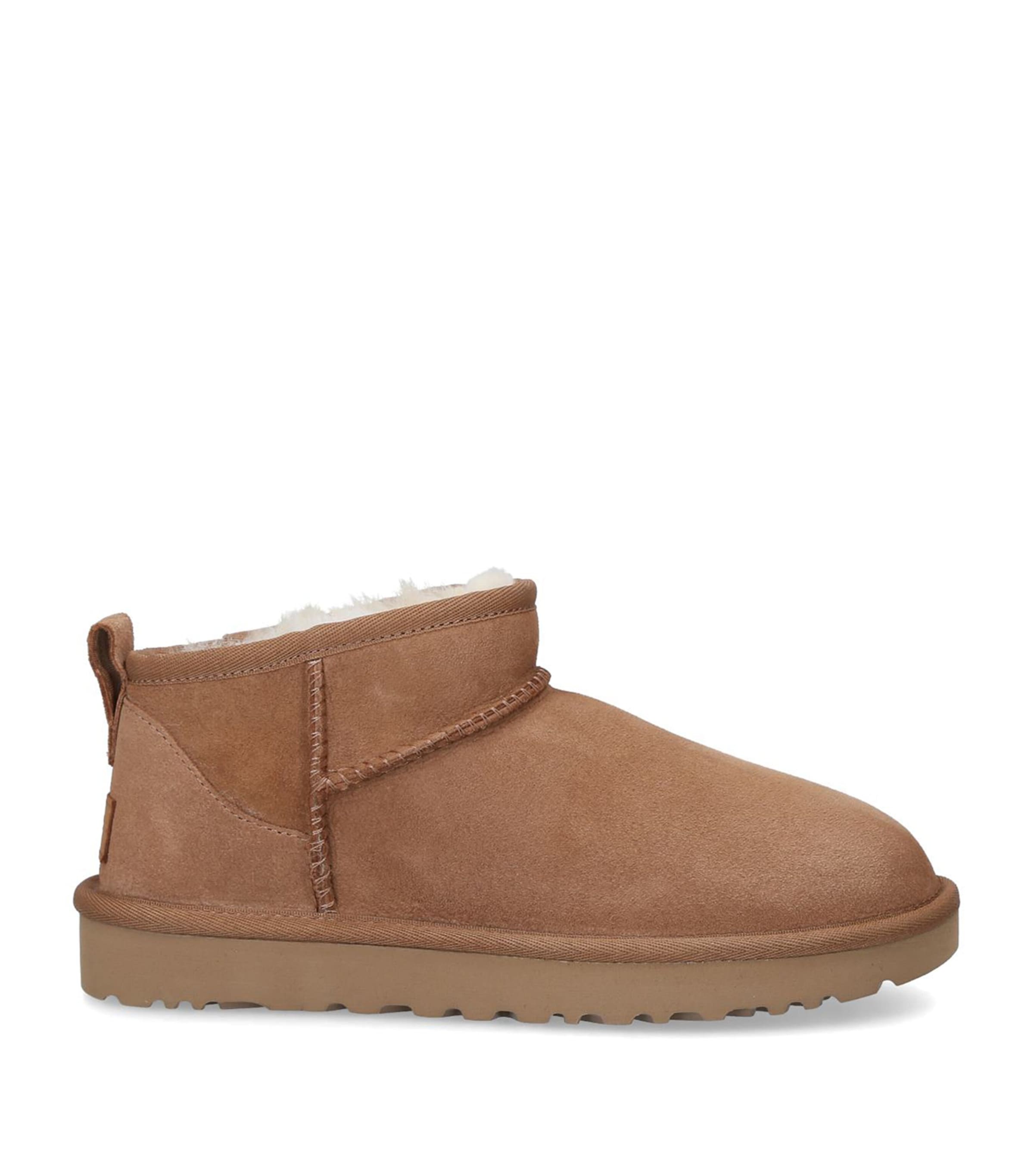 UGG Suede Classic Ultra Mini Boots Mid Brown