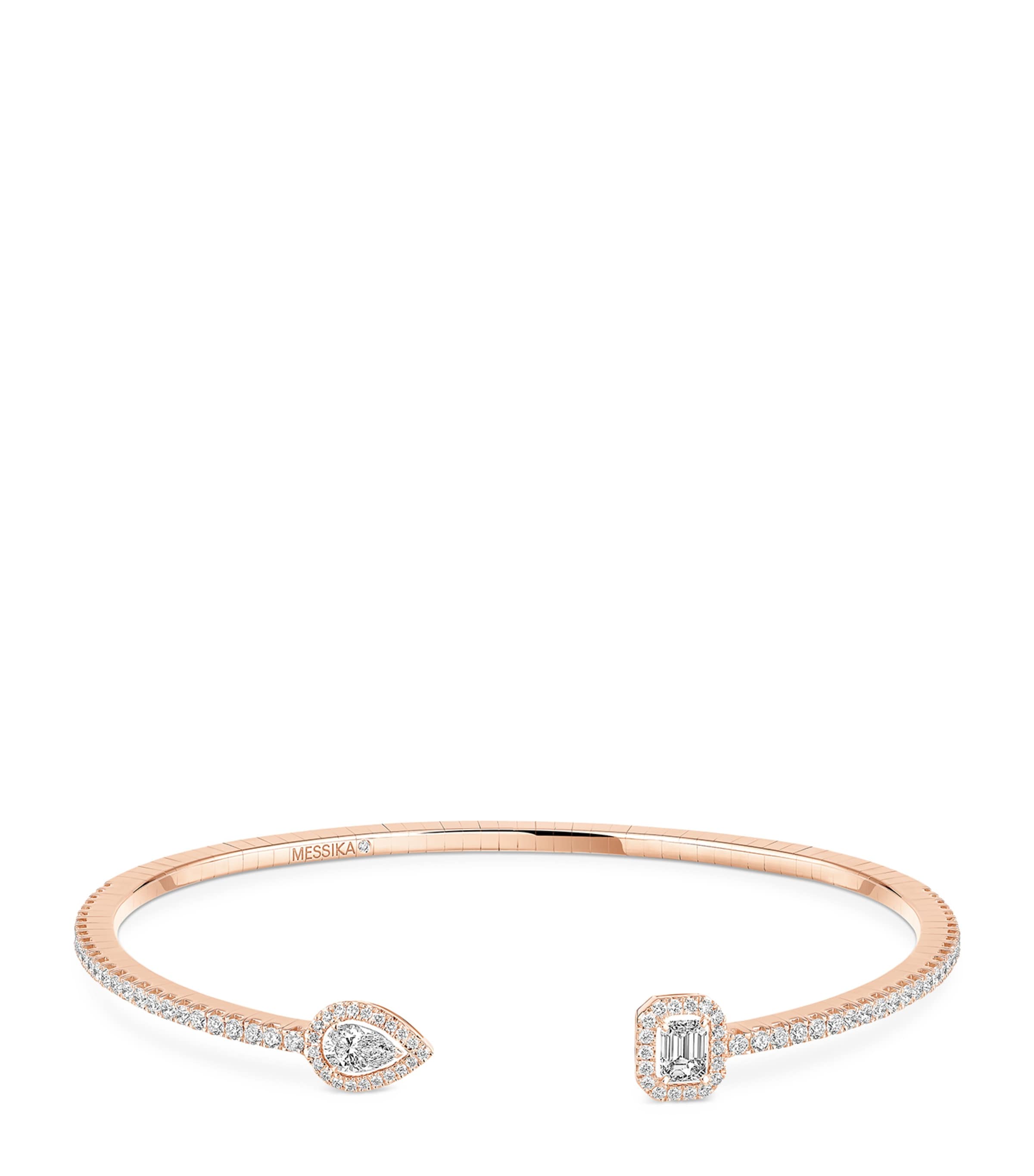 Messika My Twin Rose Gold and Diamond Bangle (0.85ct) Pink Gold