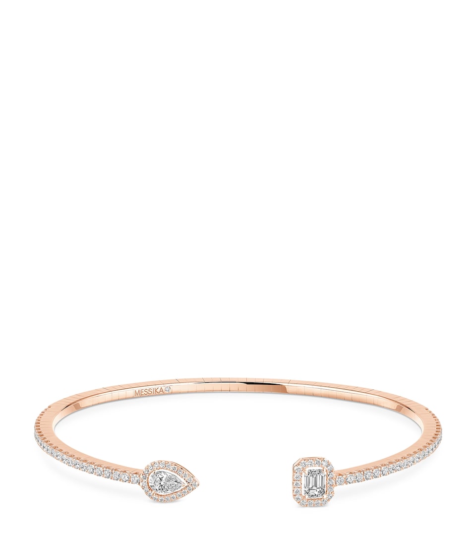 Messika My Twin Pink Gold and Diamond Bangle (0.85ct) Pink Gold