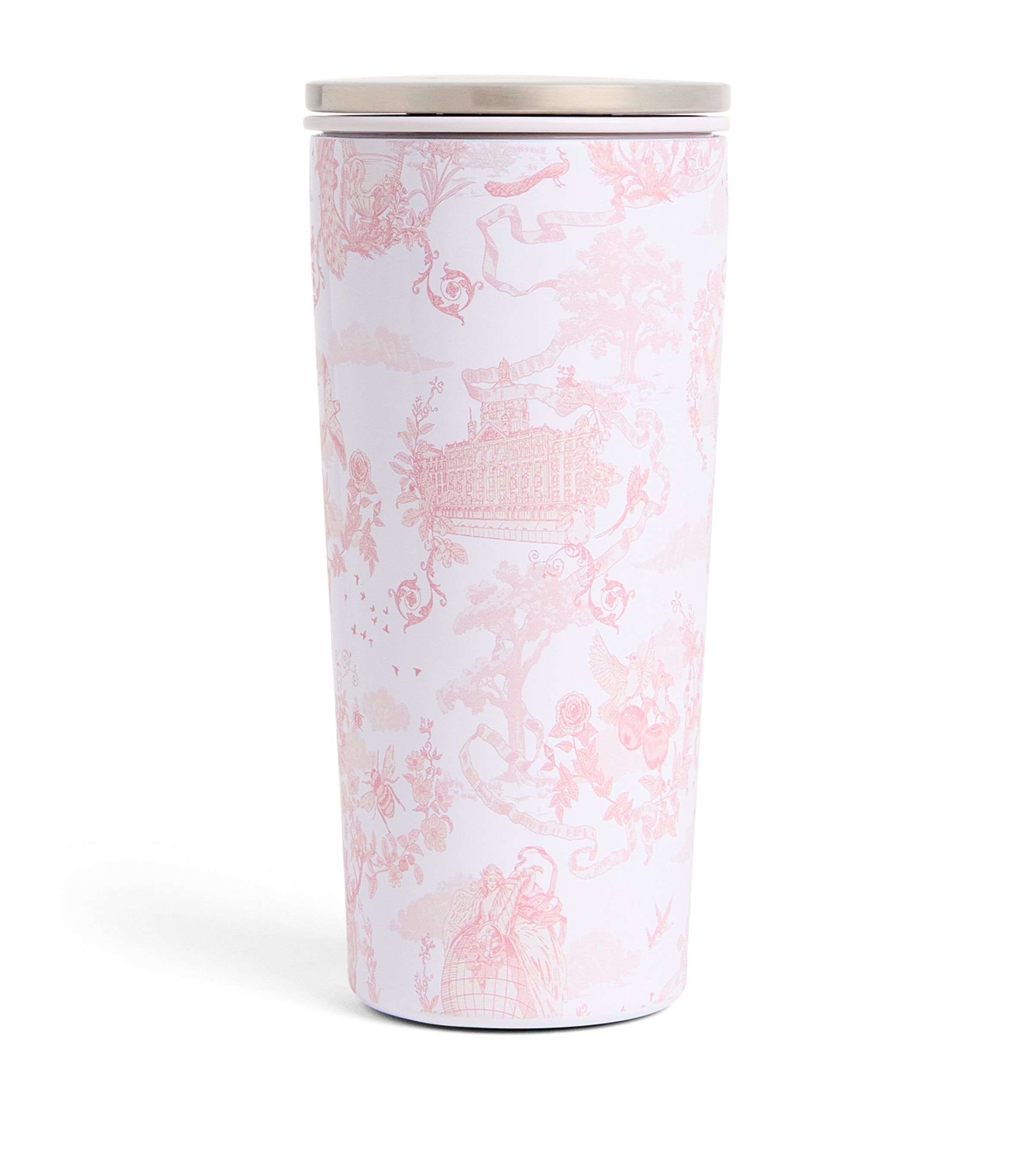 Harrods Printed Travel Cup Pink