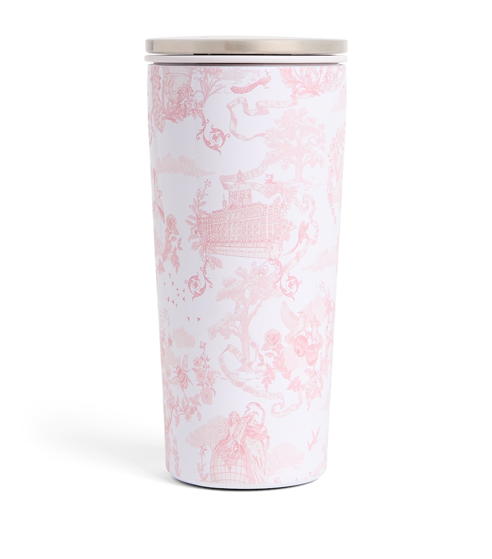 Harrods Printed Travel Cup Pink