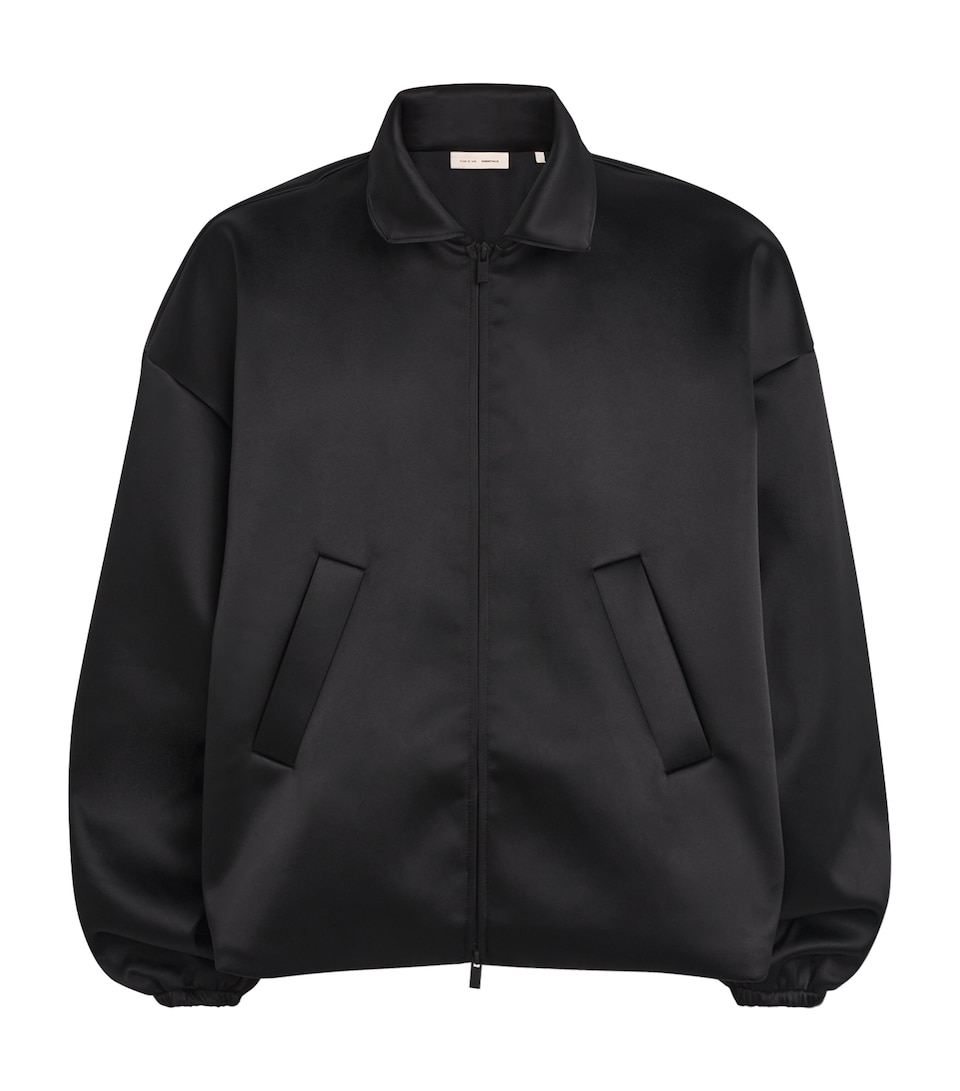 Bonded Satin Bomber Jacket