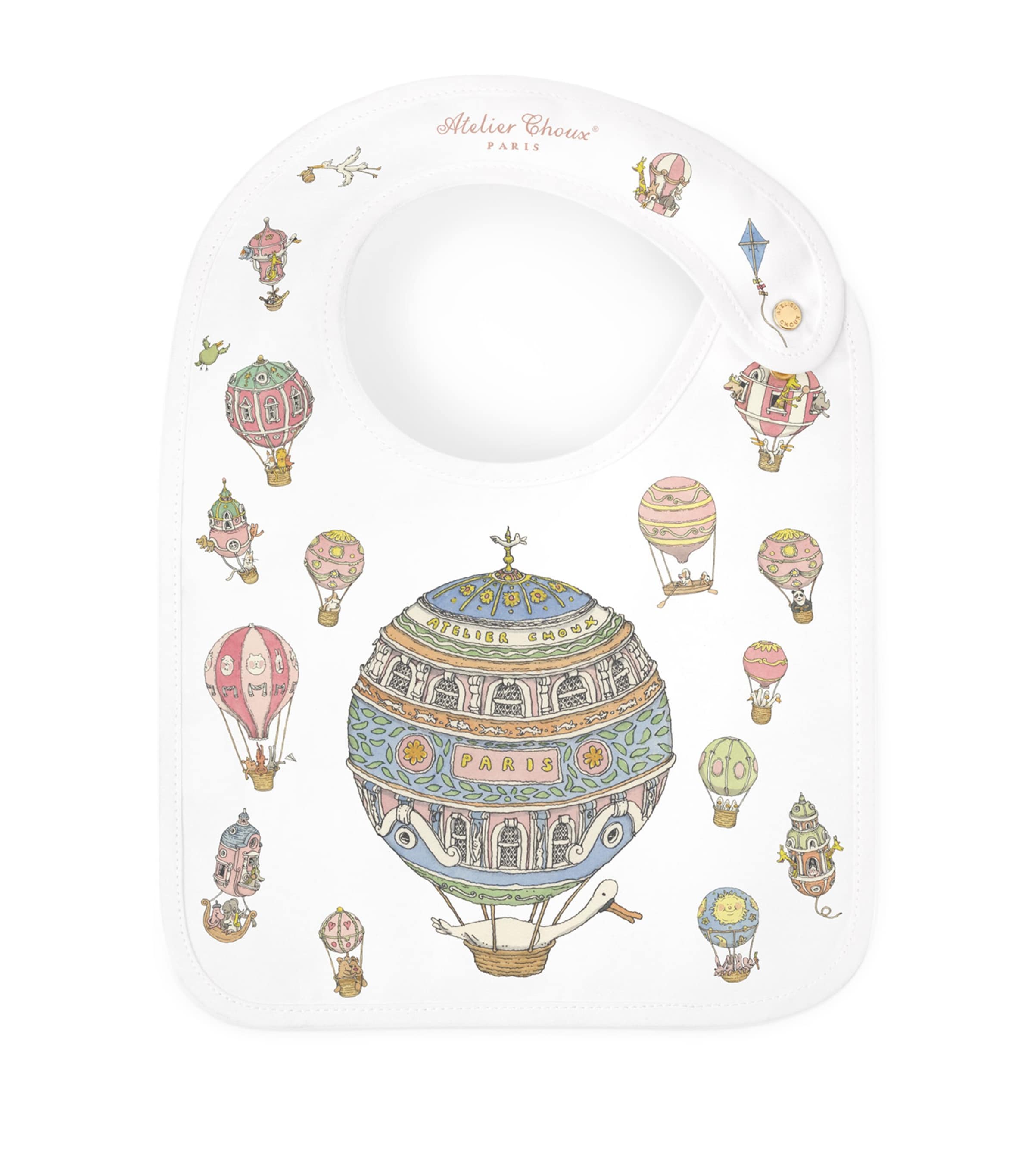 Atelier Choux Organic Cotton Hot Air Balloon Bib