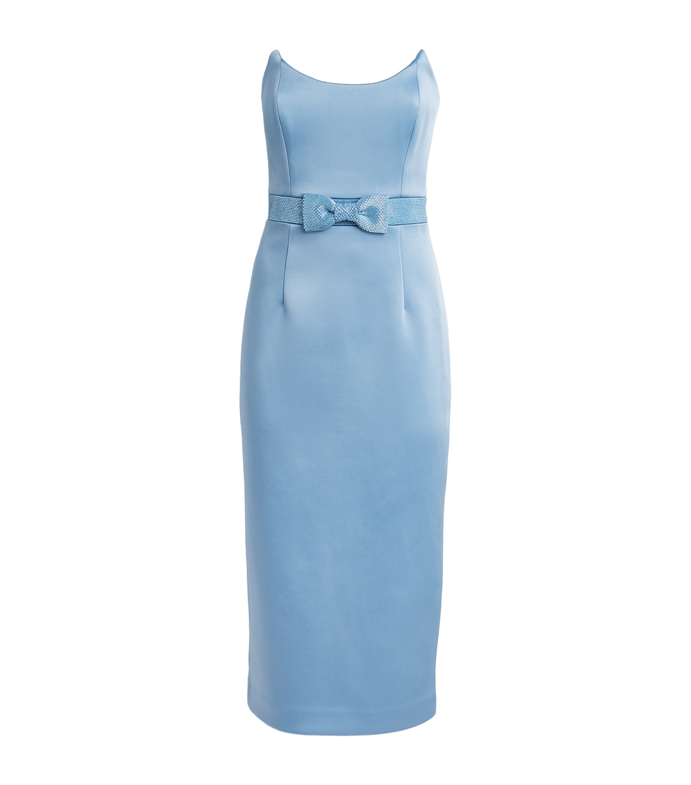 Rebecca Vallance Womens Kai Midi Dress Pale Blue