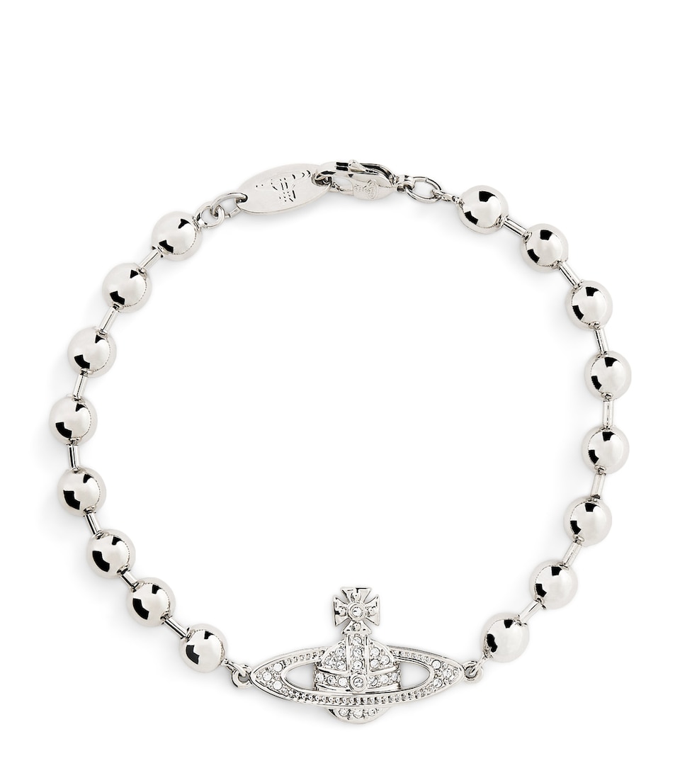 Vivienne Westwood Thames Mini Bas Relief Bracelet Platinum