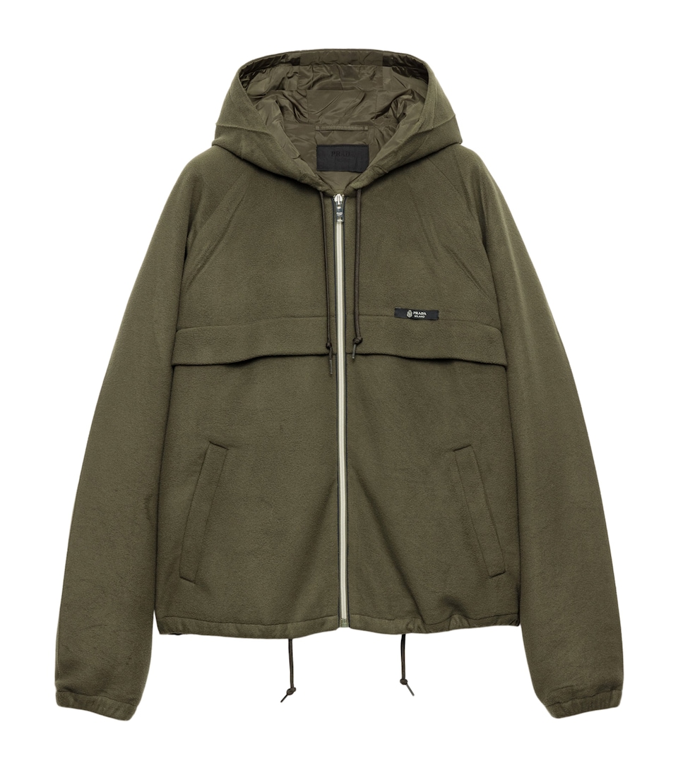 Technical Hooded Blouson Jacket