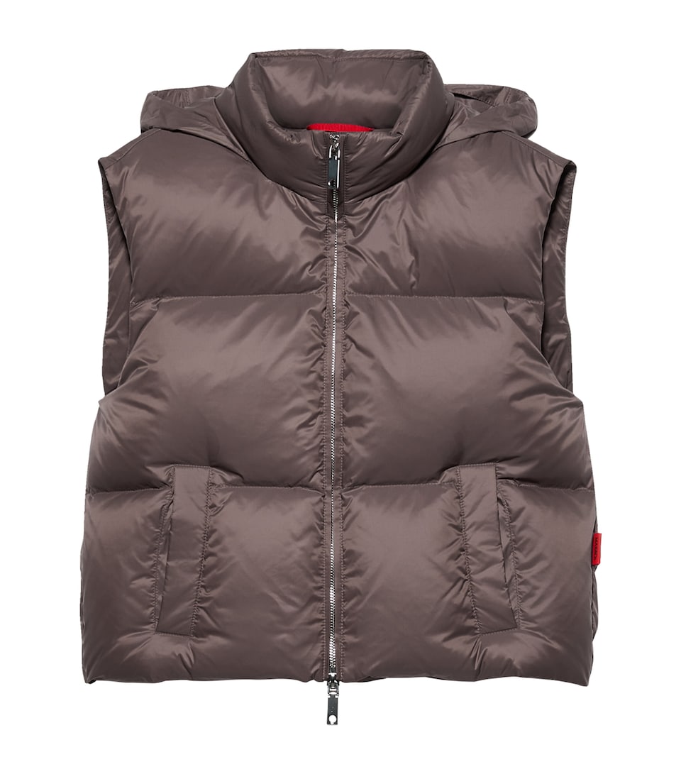 MAX&Co. Womens Water-Repellent Down Gilet Turtledove