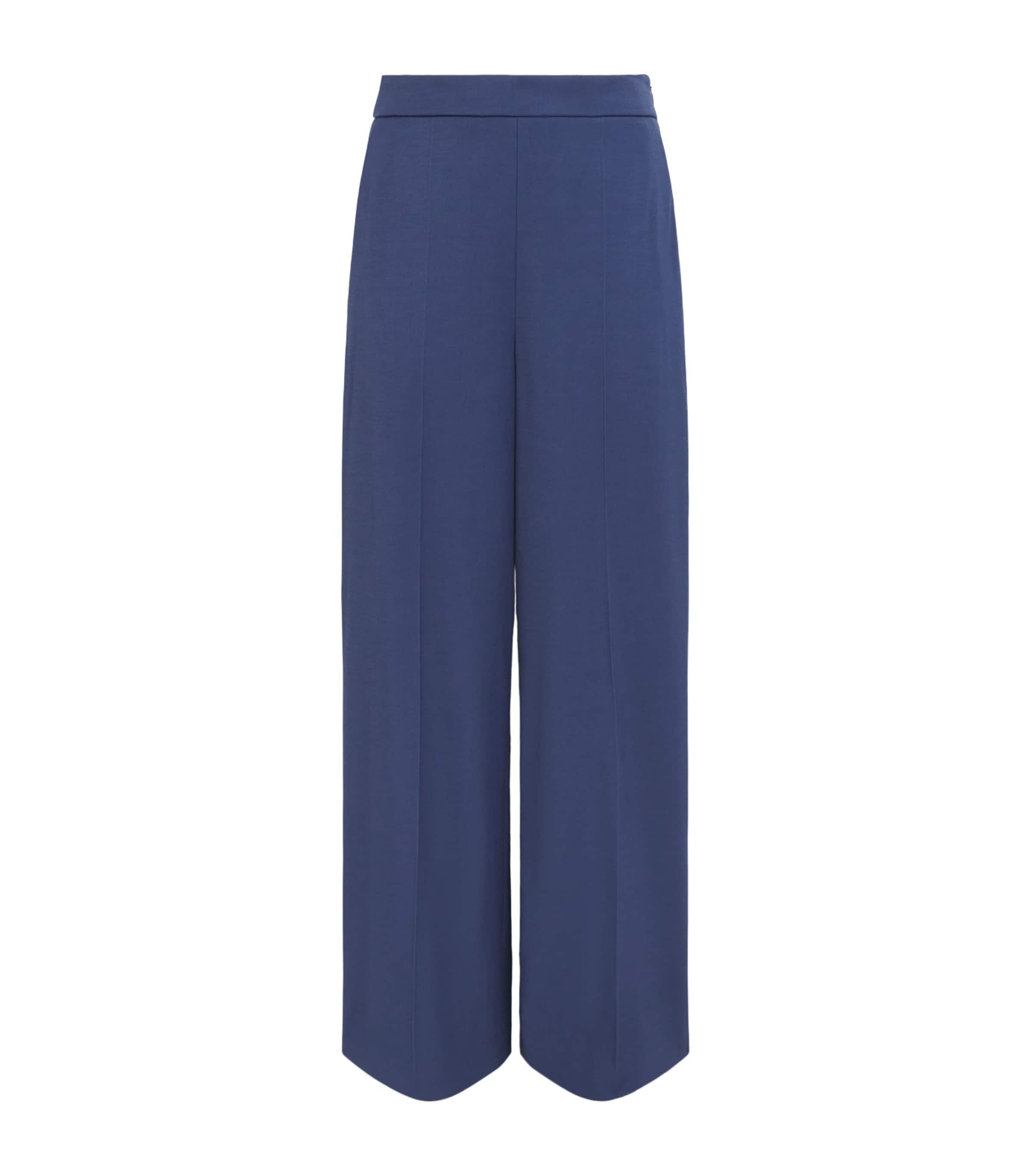 Joseph Womens Haxley Wide-Leg Trousers Abyss