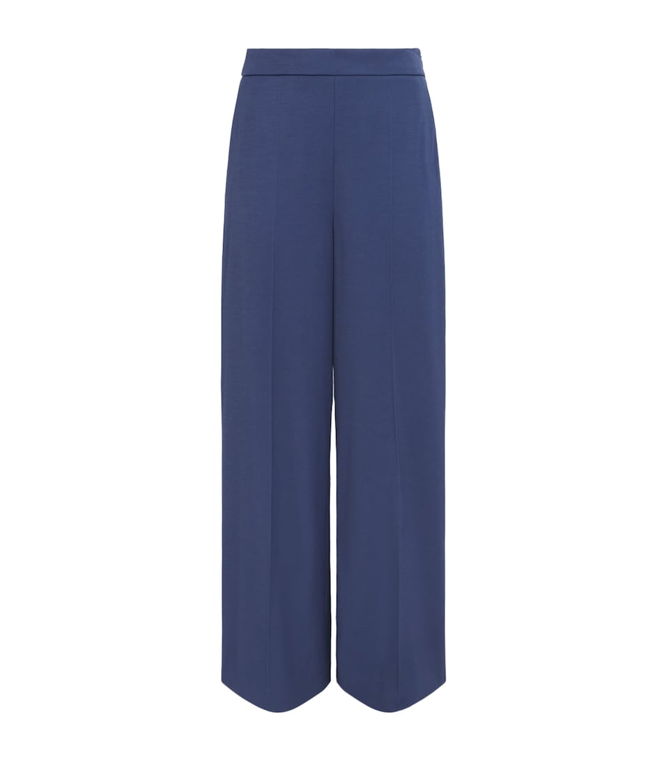 Joseph Womens Haxley Wide-Leg Trousers Abyss