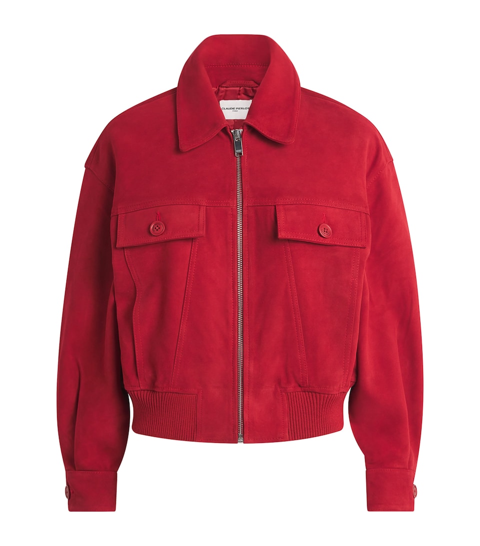 Suede Collared Jacket