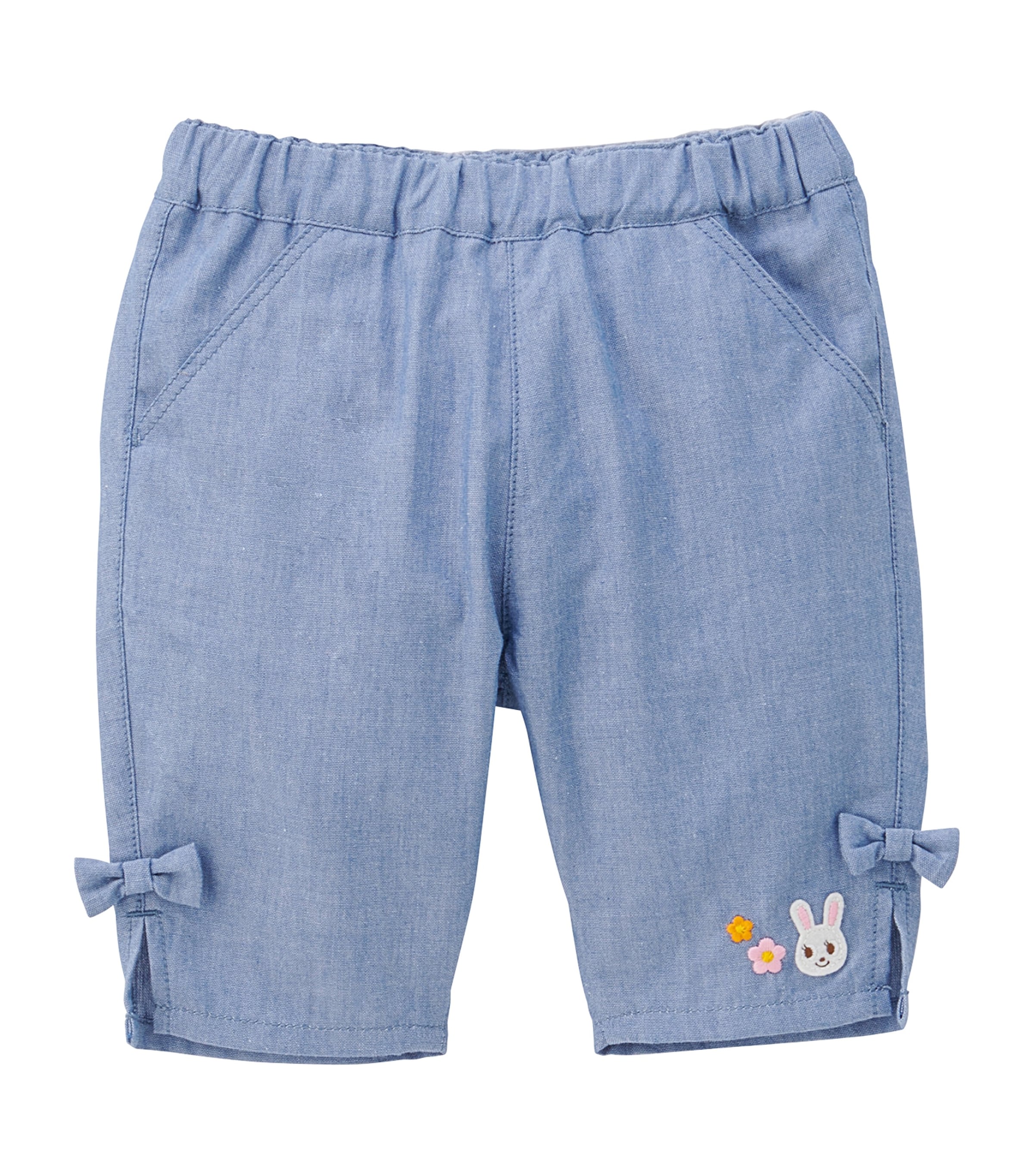 Cotton Bow-Detail Trousers (2-9 Years)