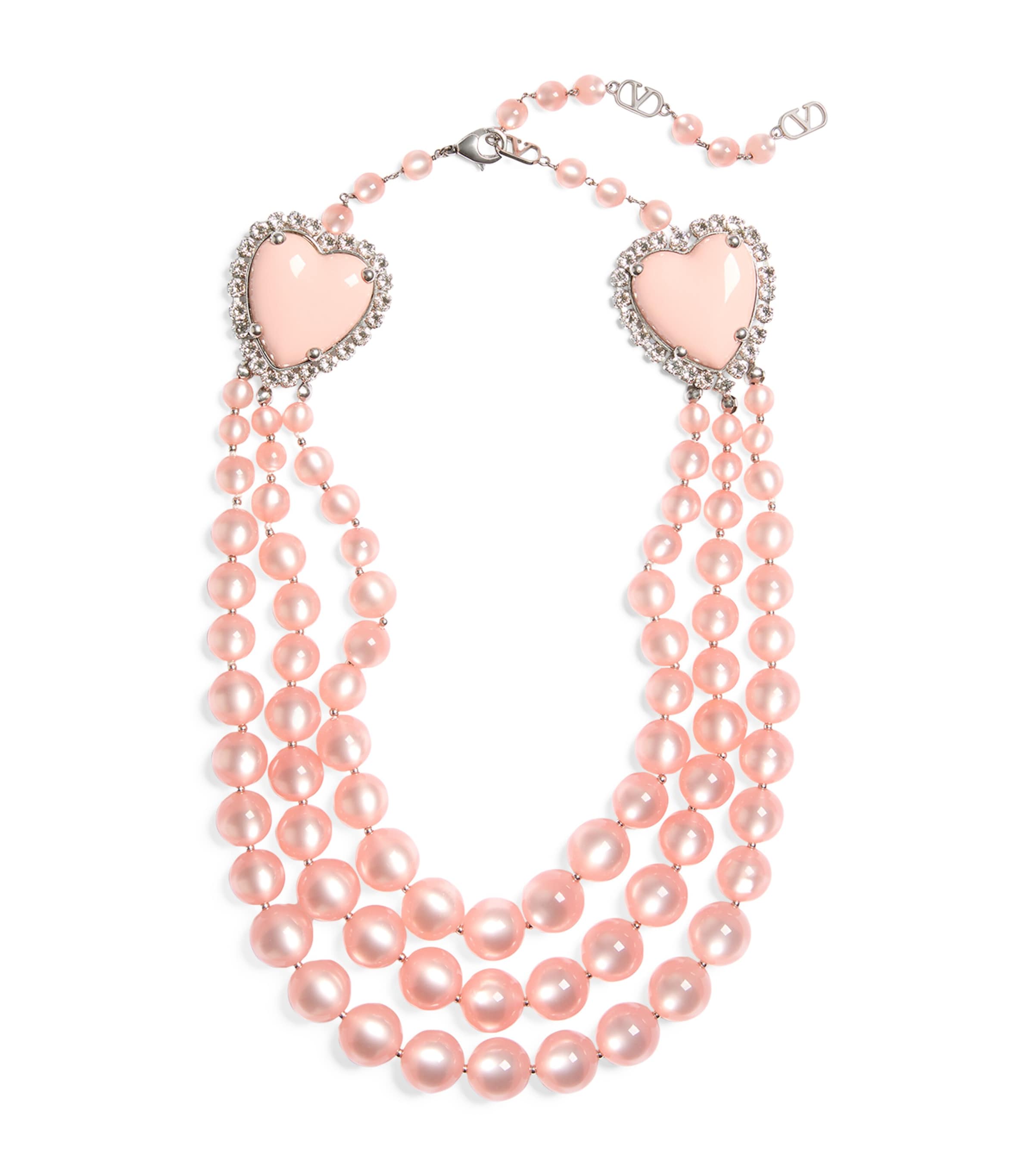 Valentino Garavani Beaded Coeur Hyperbole Layered Necklace Bxm