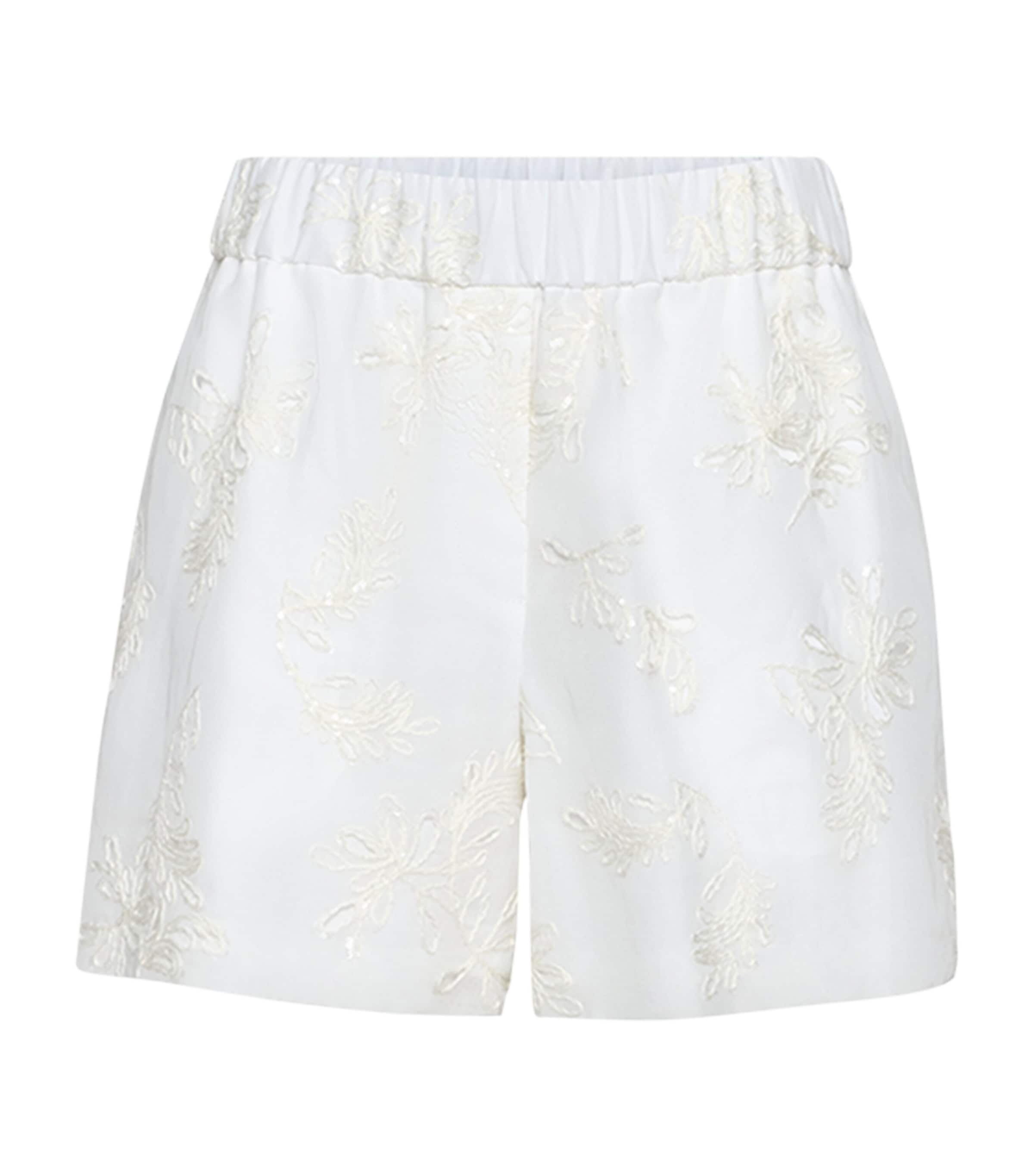 Brunello Cucinelli Womens Cotton Organza Bermuda Shorts