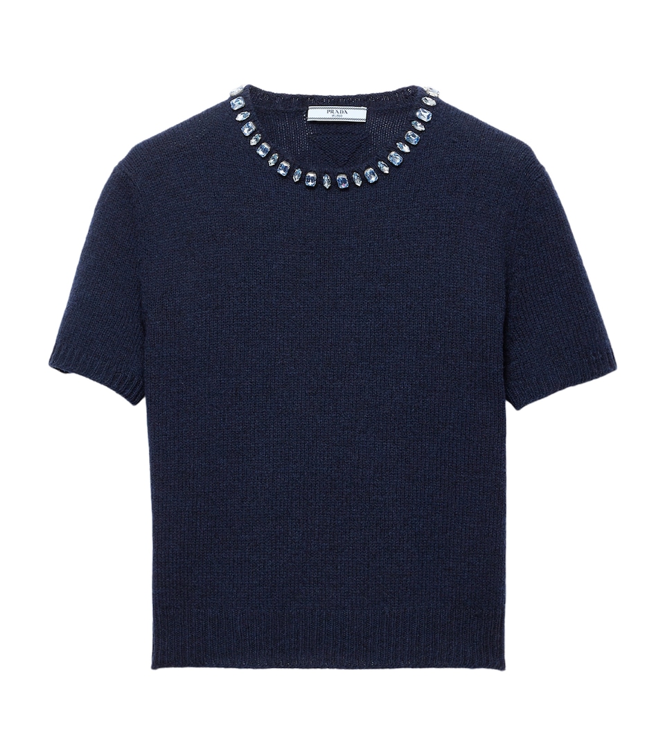 Wool-Cashmere Embellished Sweater