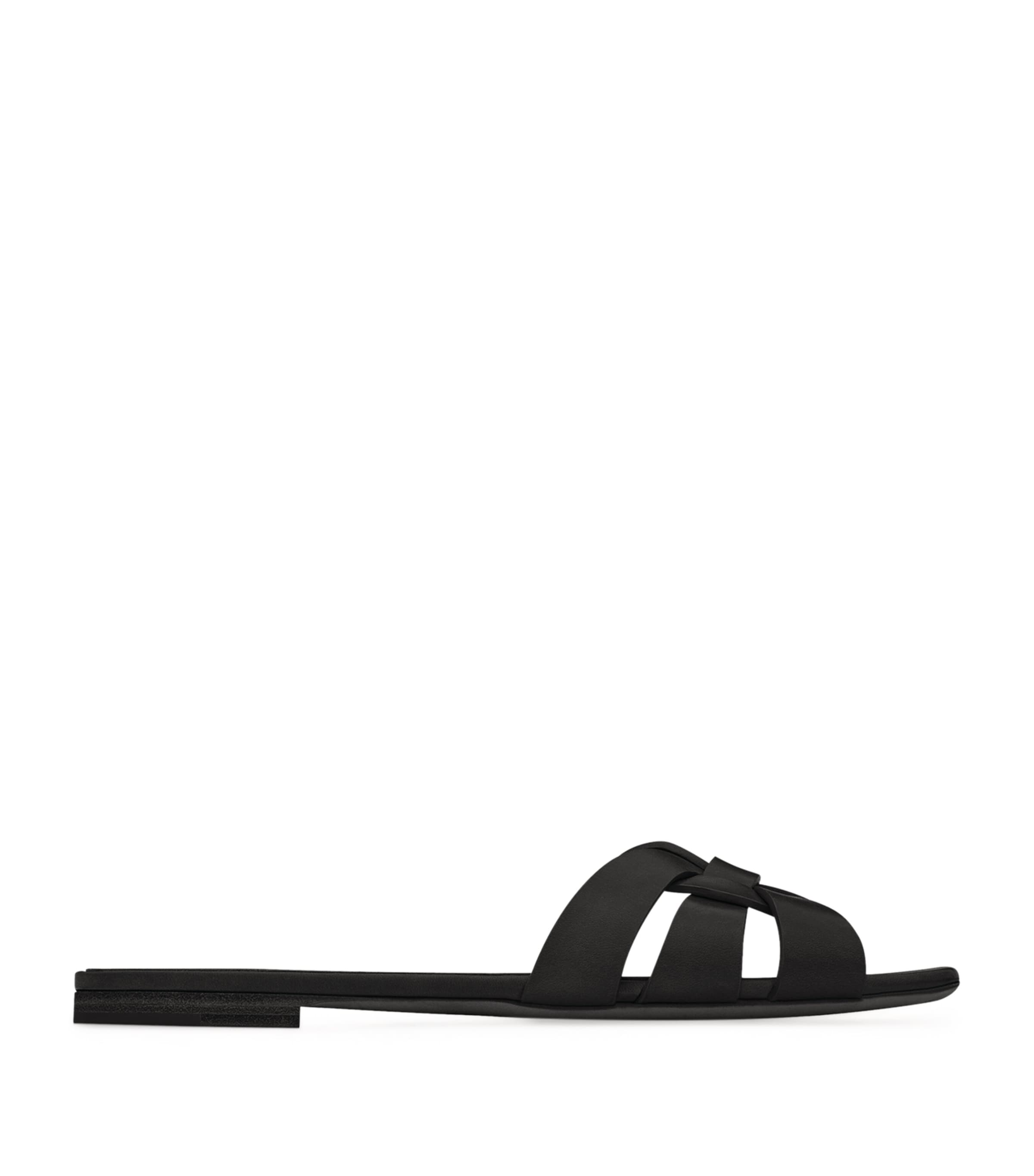 Saint Laurent Leather Tribute Slides