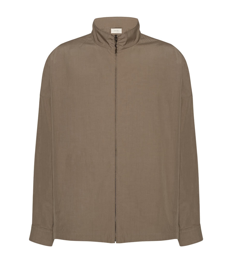 The Row Mens Trenton Cotton Jacket Leaf Green