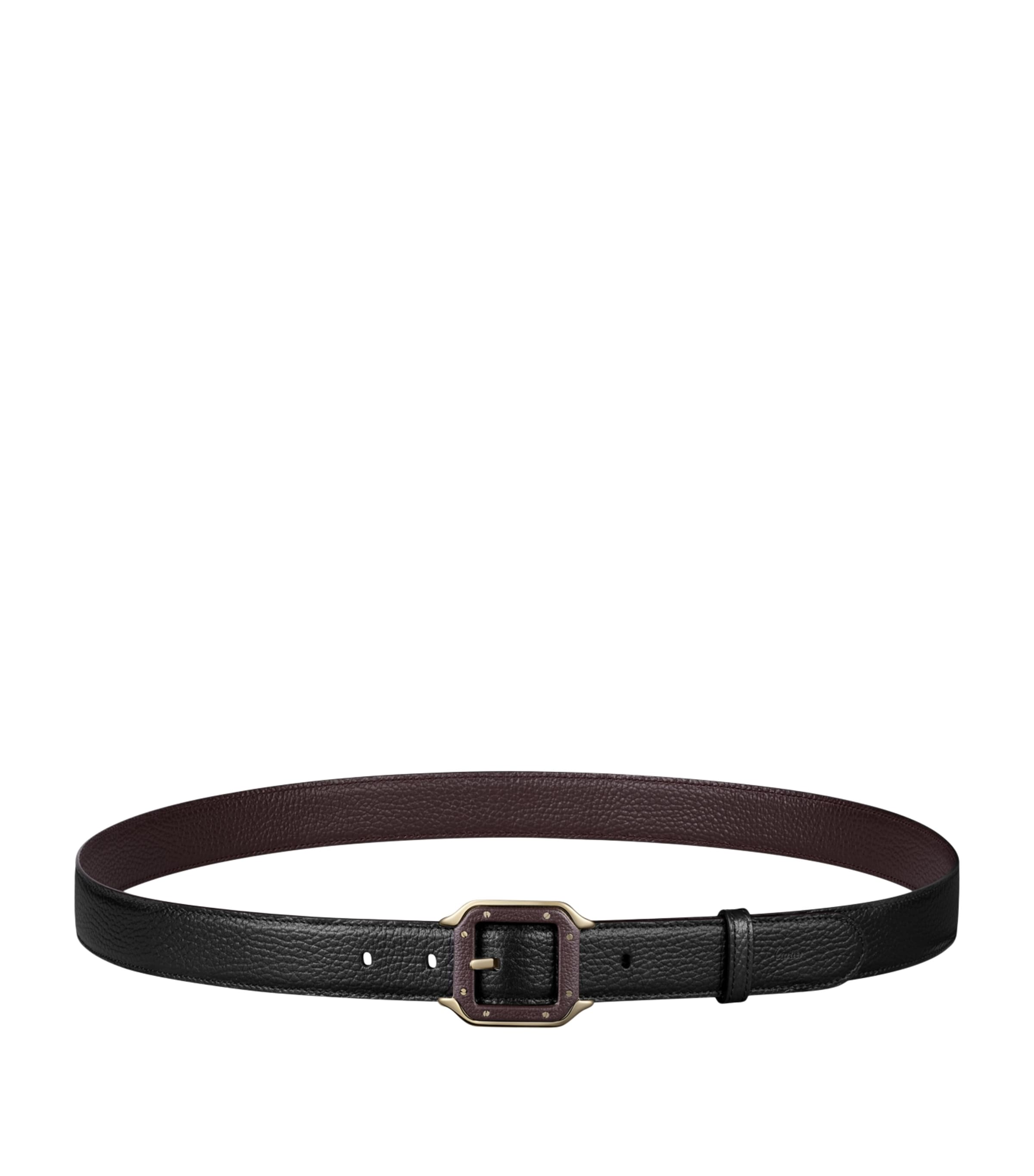 Leather Reversible Santos de Cartier Belt