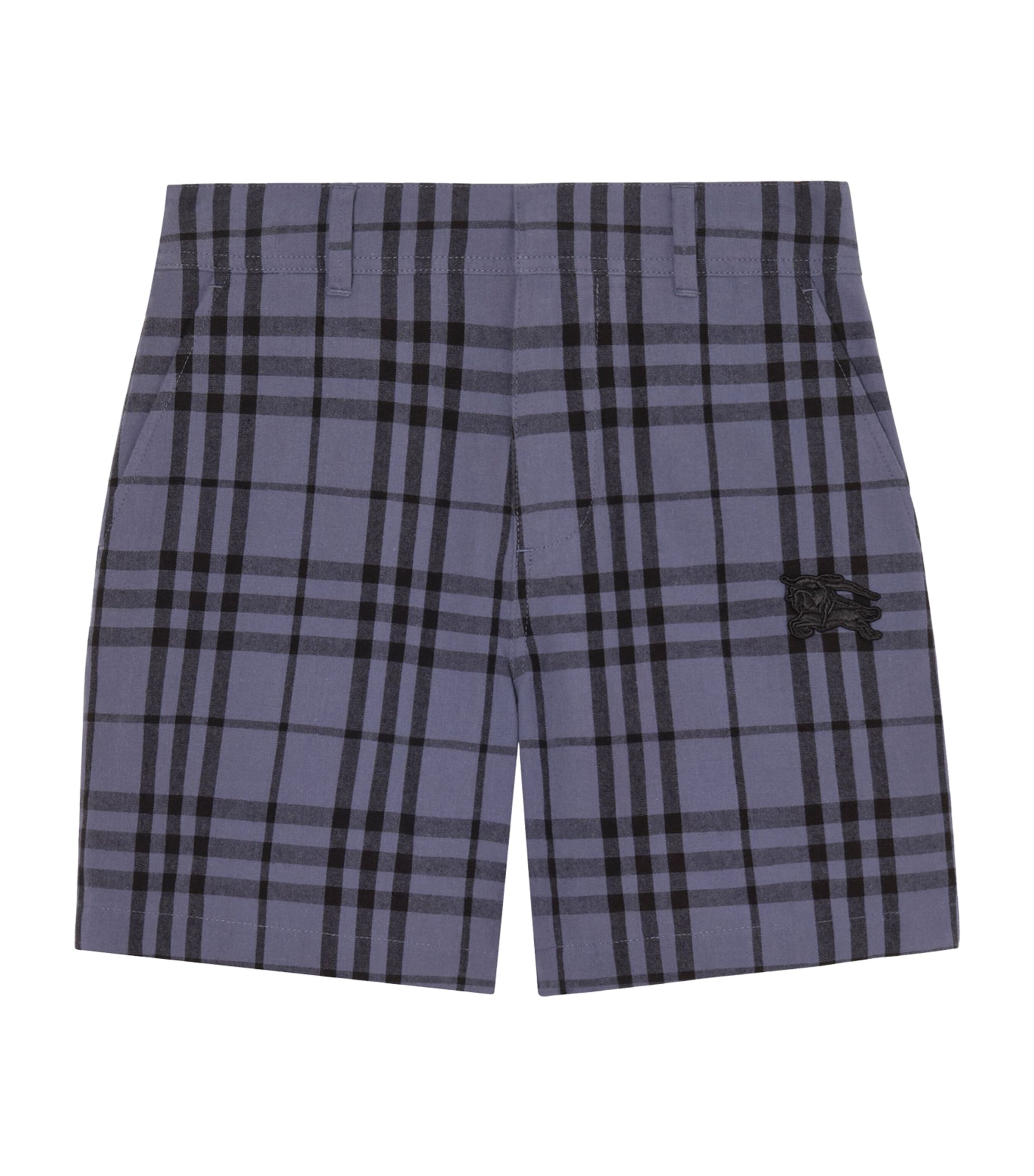 Burberry Kids Cotton Check Shorts (4-12 Years) Damson Blue Ip Check