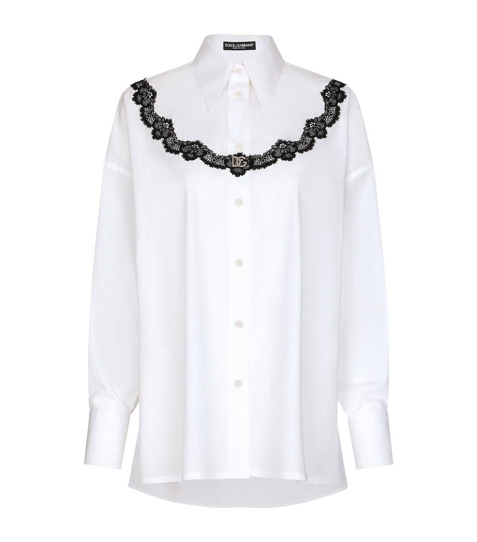Lace-Detailed Shirt