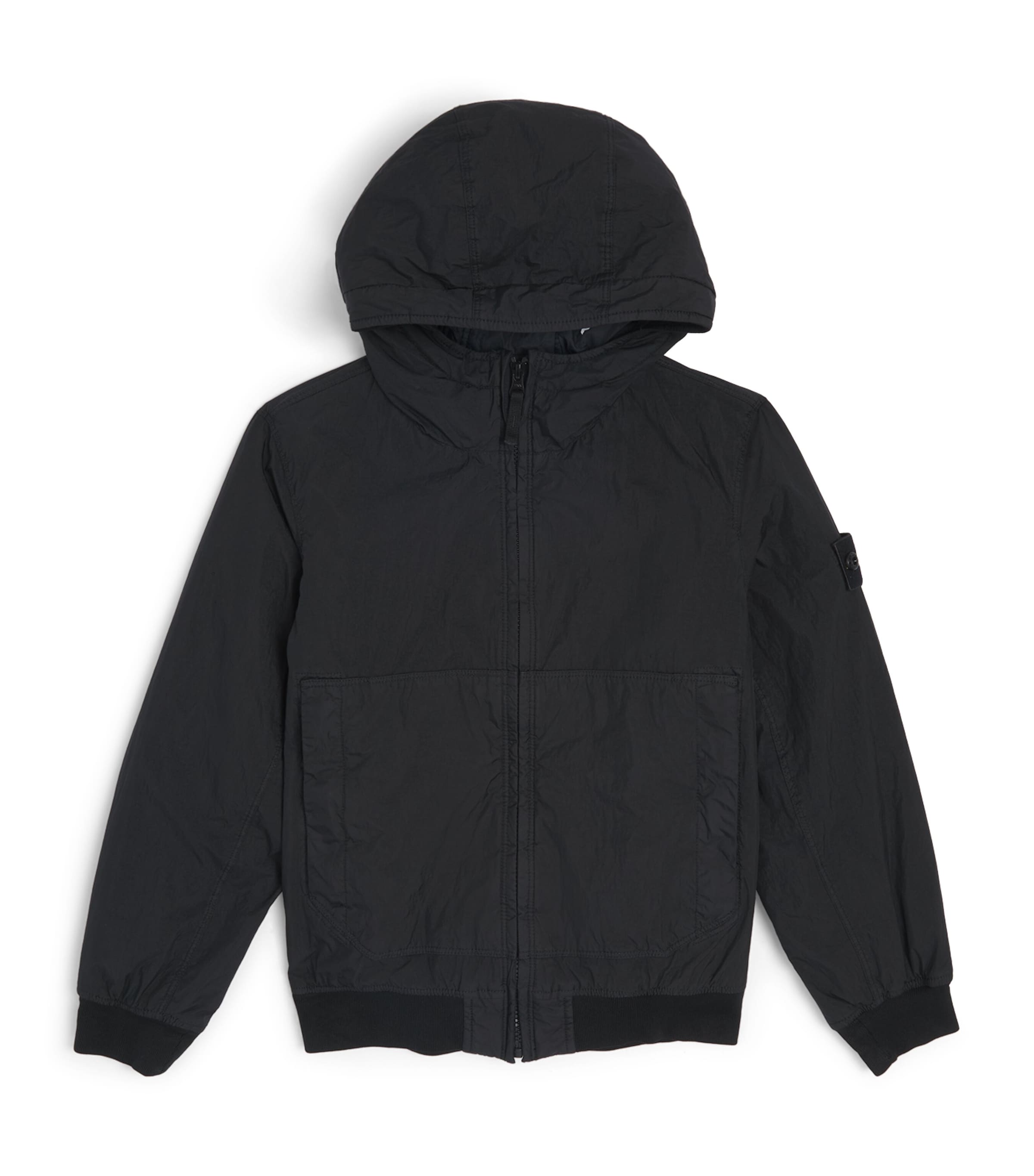 Stone Island Junior Crinkle Reps NY Parka Black