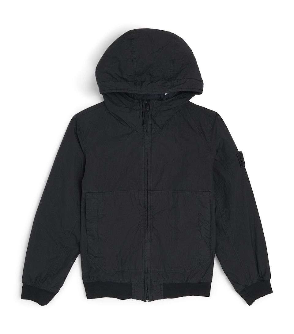 Stone Island Junior Crinkle Reps NY Parka Black