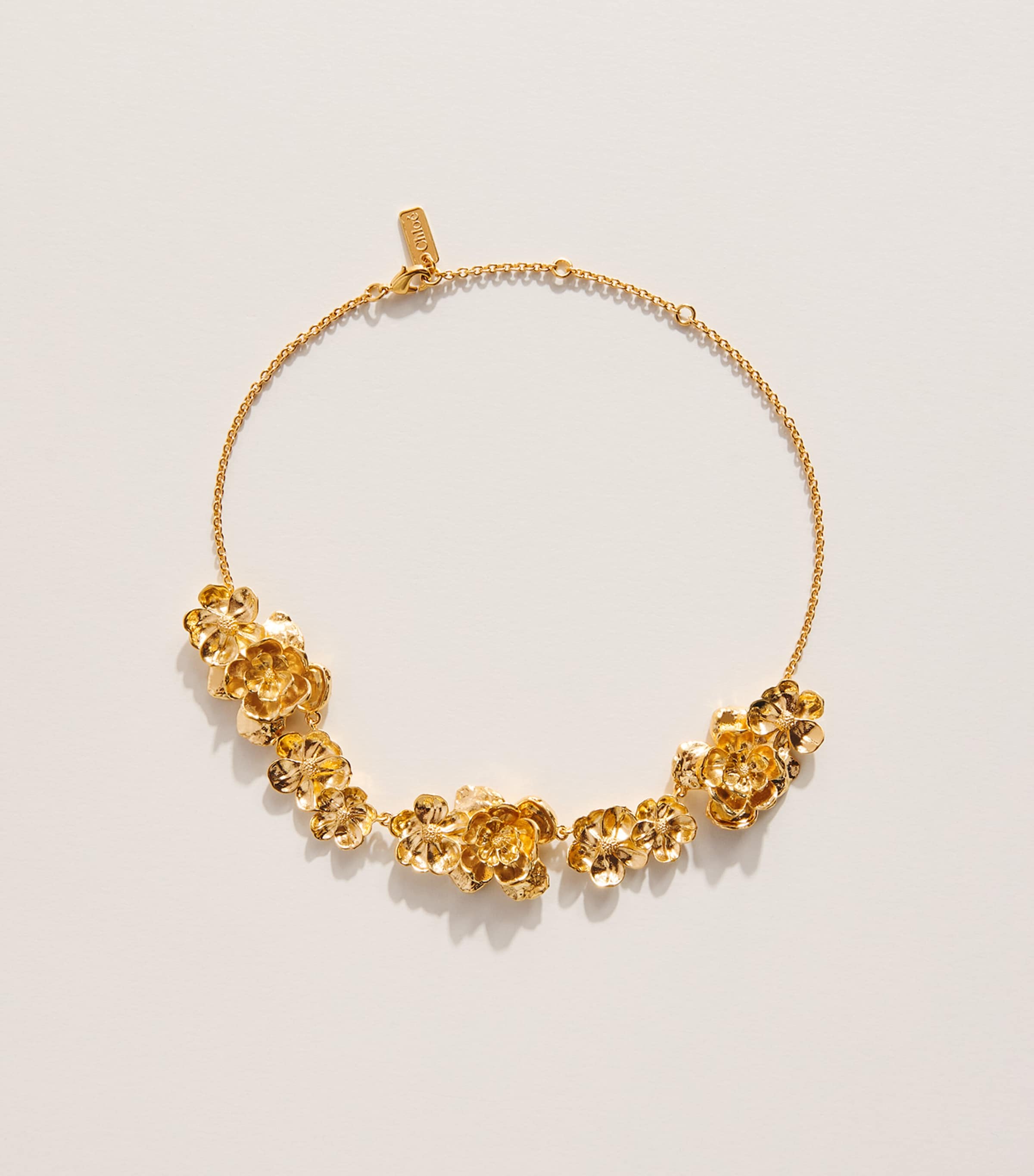 Chloé Bouquet Choker Necklace Vintage Gold