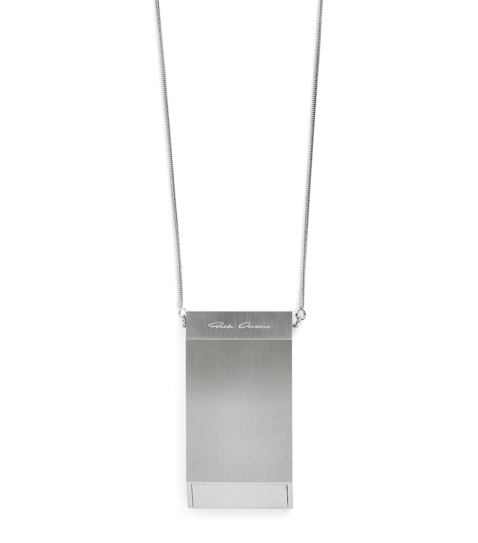Rick Owens Portable Ashtray Necklace Palladio