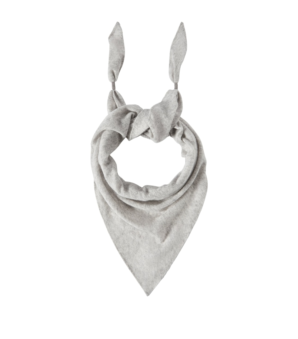 Brunello Cucinelli Womens Cashmere Scarf Grey